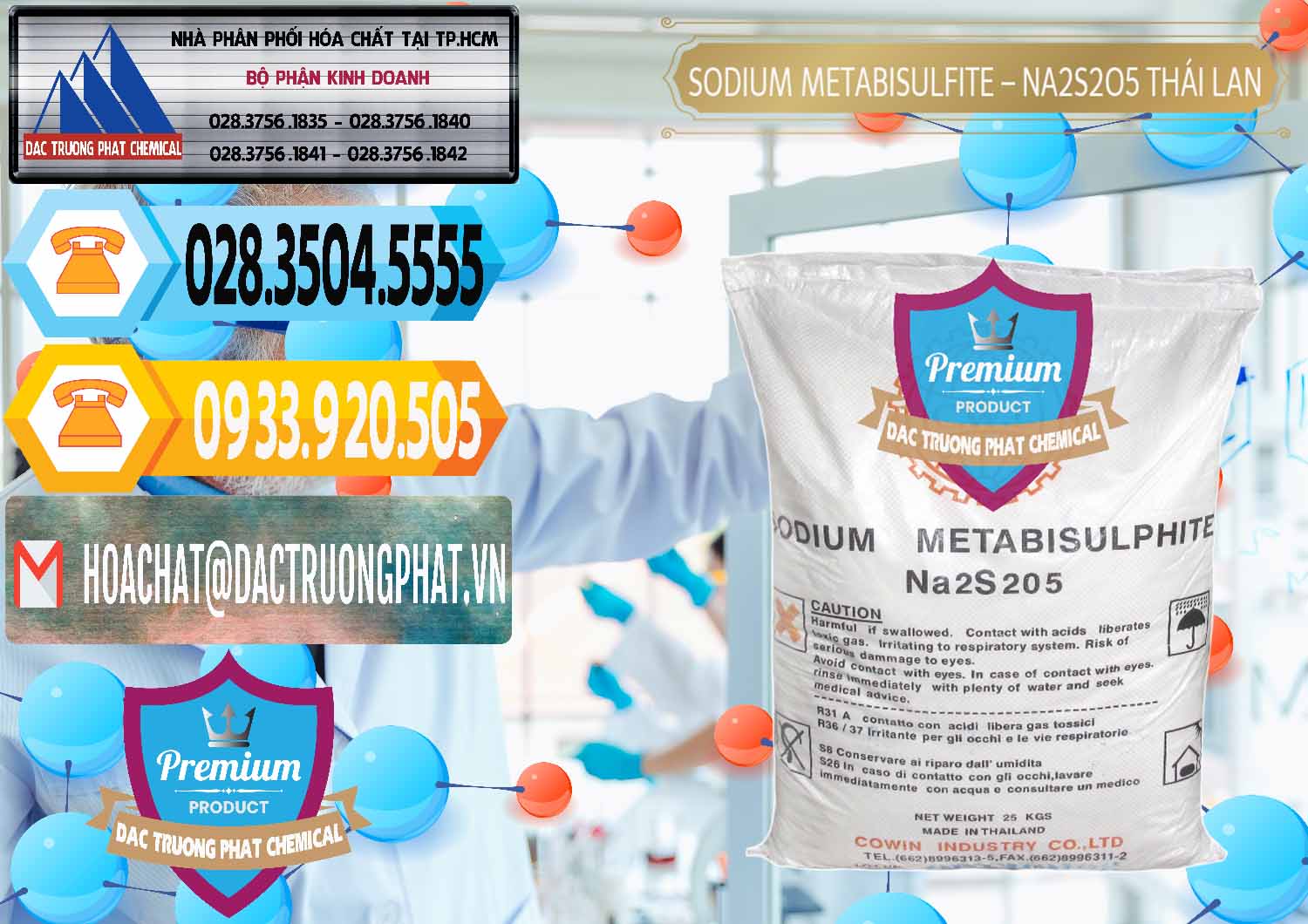 Đơn vị bán - cung ứng Sodium Metabisulfite - NA2S2O5 Thái Lan Cowin - 0145 - Cty cung cấp - nhập khẩu hóa chất tại TP.HCM - hoachattayrua.net