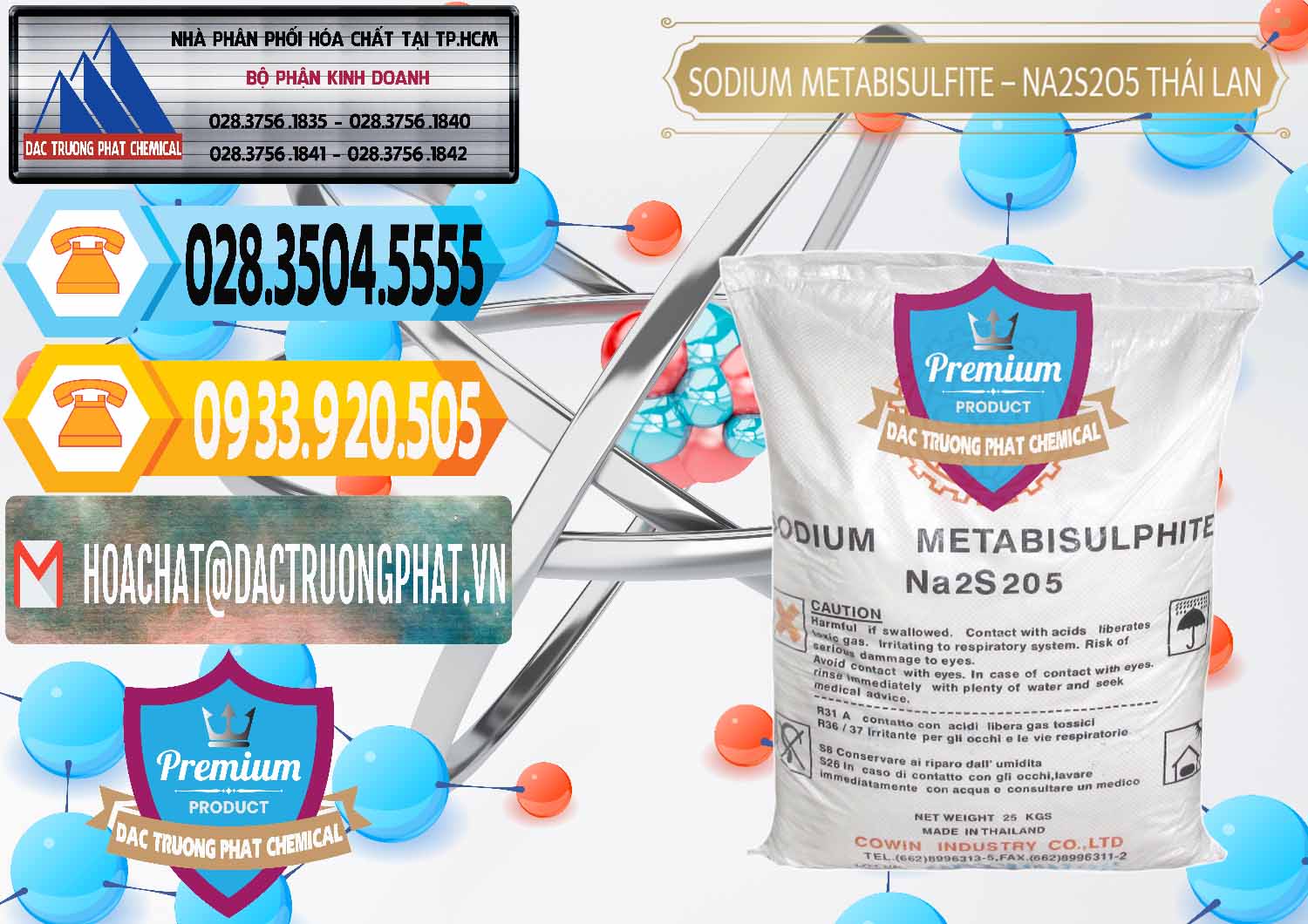 Đơn vị phân phối & bán Sodium Metabisulfite - NA2S2O5 Thái Lan Cowin - 0145 - Cty phân phối - bán hóa chất tại TP.HCM - hoachattayrua.net