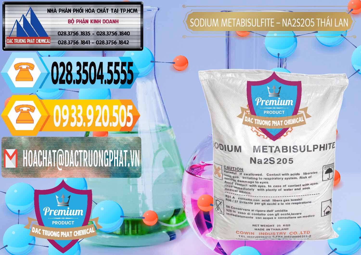 Công ty chuyên bán _ cung cấp Sodium Metabisulfite - NA2S2O5 Thái Lan Cowin - 0145 - Đơn vị cung cấp và phân phối hóa chất tại TP.HCM - hoachattayrua.net