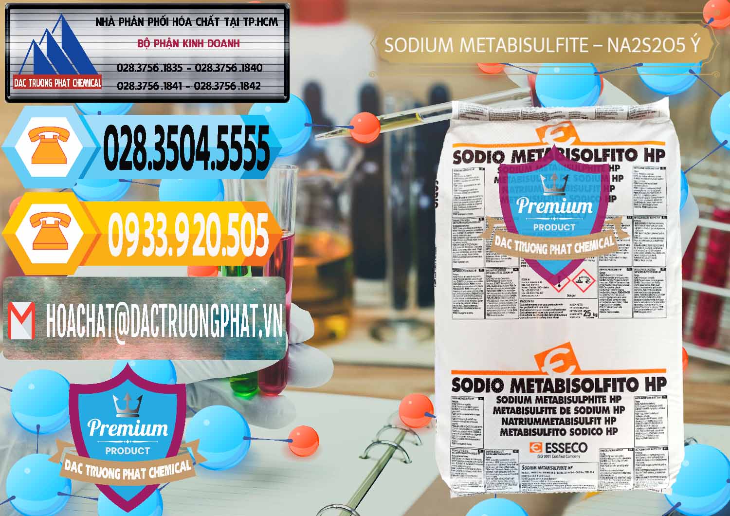 Đơn vị chuyên cung cấp & bán Sodium Metabisulfite - NA2S2O5 Food Grade Esseco Ý Italy - 0146 - Nơi chuyên cung cấp & bán hóa chất tại TP.HCM - hoachattayrua.net