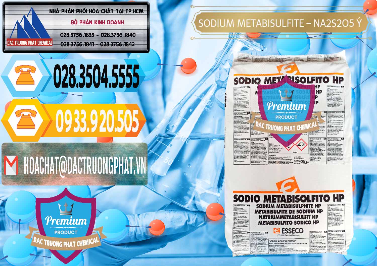 Chuyên phân phối _ bán Sodium Metabisulfite - NA2S2O5 Food Grade Esseco Ý Italy - 0146 - Công ty kinh doanh và cung cấp hóa chất tại TP.HCM - hoachattayrua.net