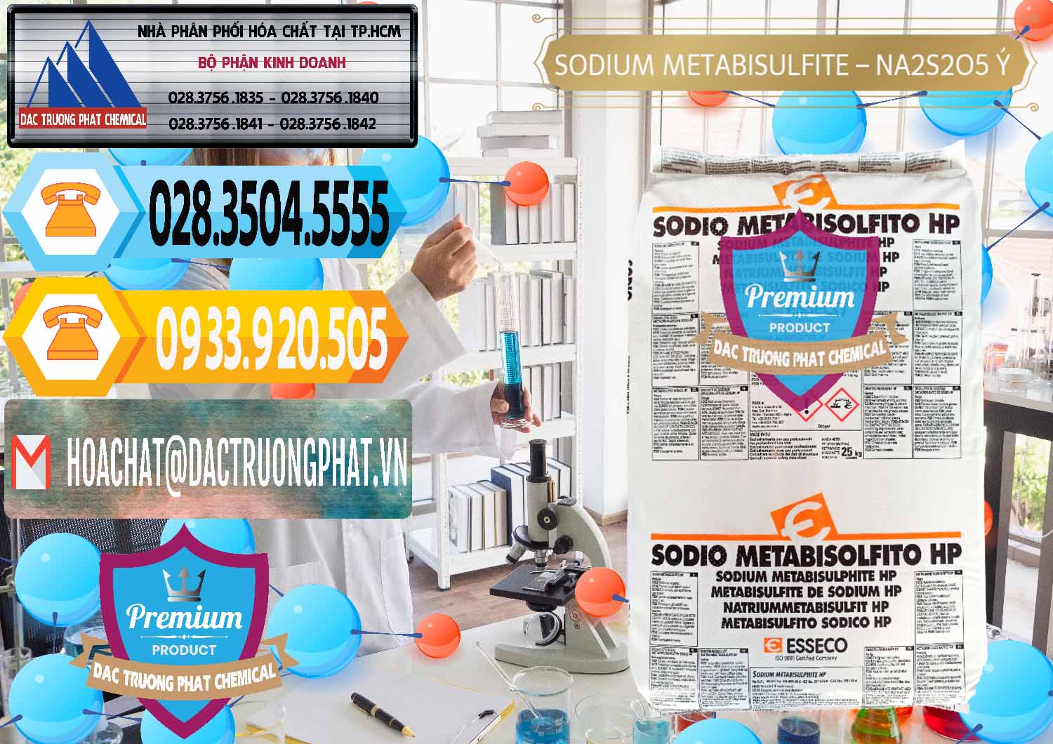 Chuyên kinh doanh - bán Sodium Metabisulfite - NA2S2O5 Food Grade Esseco Ý Italy - 0146 - Chuyên cung cấp _ bán hóa chất tại TP.HCM - hoachattayrua.net