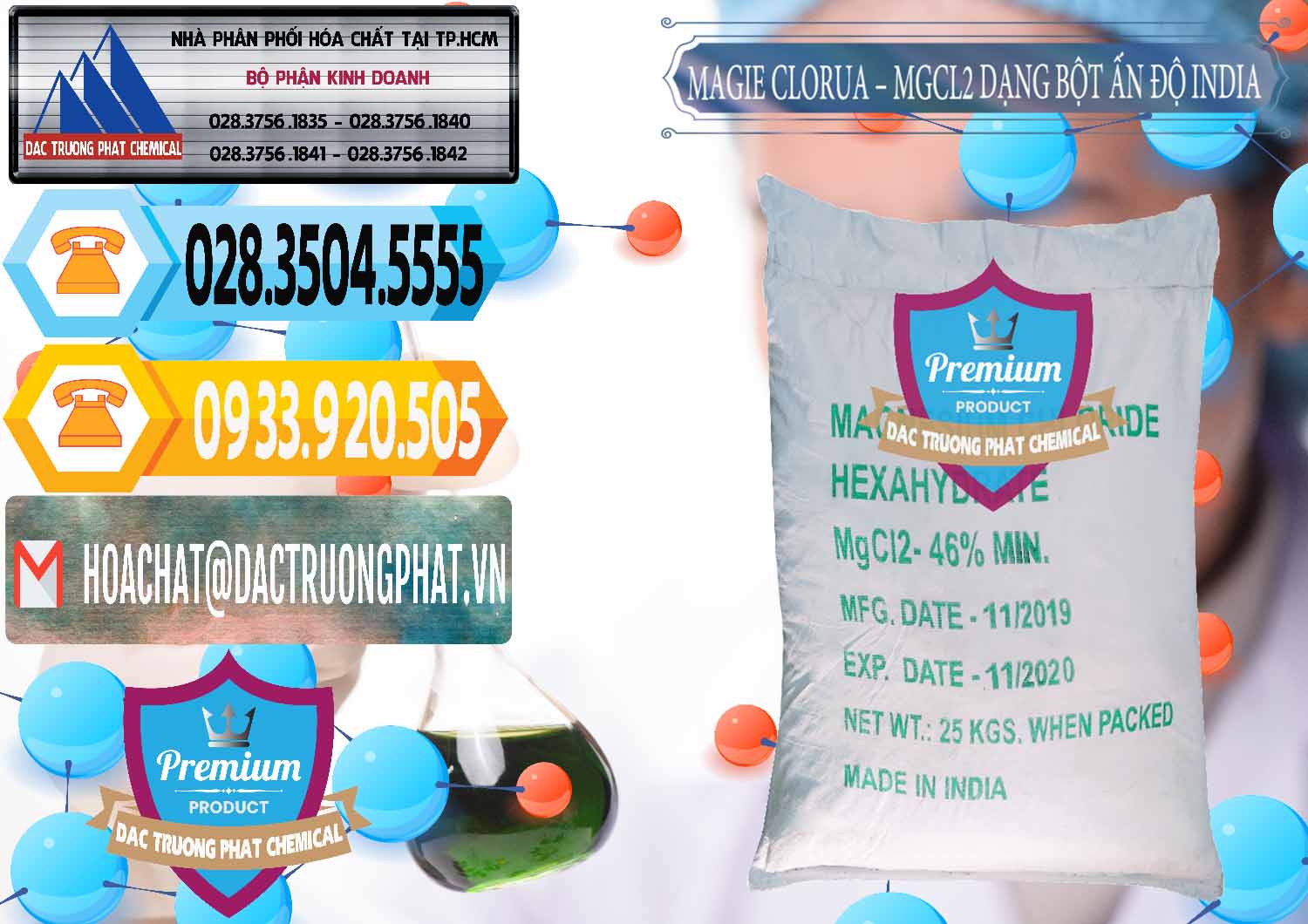 Chuyên kinh doanh và bán Magie Clorua – MGCL2 96% Dạng Bột Ấn Độ India - 0206 - Cty chuyên nhập khẩu _ cung cấp hóa chất tại TP.HCM - hoachattayrua.net