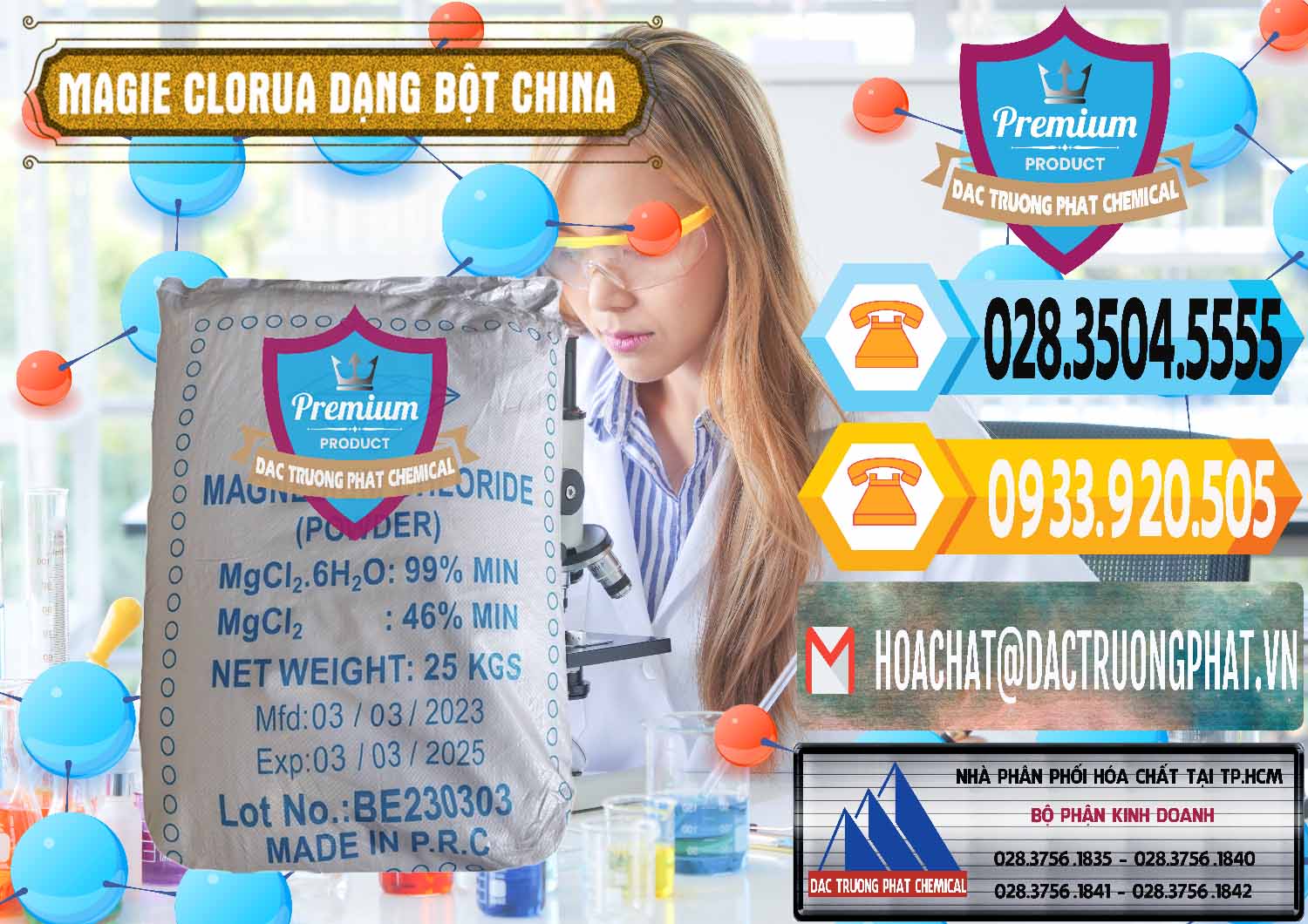 Chuyên bán & cung ứng Magie Clorua – MGCL2 96% Dạng Bột Logo Kim Cương Trung Quốc China - 0387 - Cty chuyên phân phối - cung ứng hóa chất tại TP.HCM - hoachattayrua.net