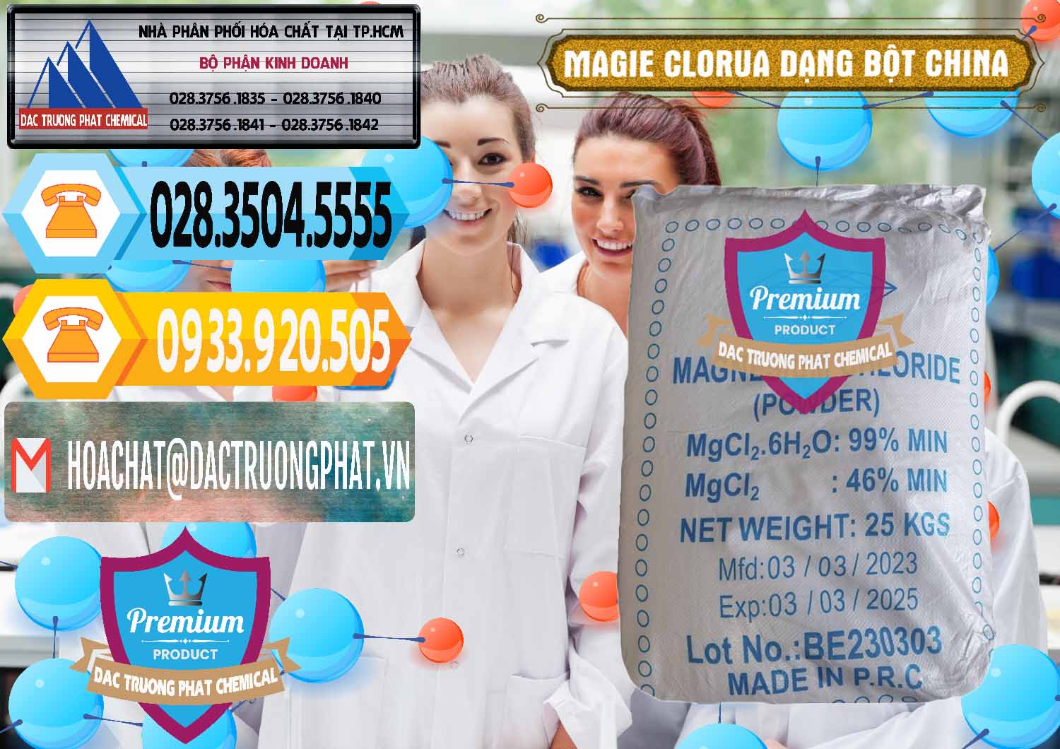 Nhà cung ứng và bán Magie Clorua – MGCL2 96% Dạng Bột Logo Kim Cương Trung Quốc China - 0387 - Cty bán - phân phối hóa chất tại TP.HCM - hoachattayrua.net