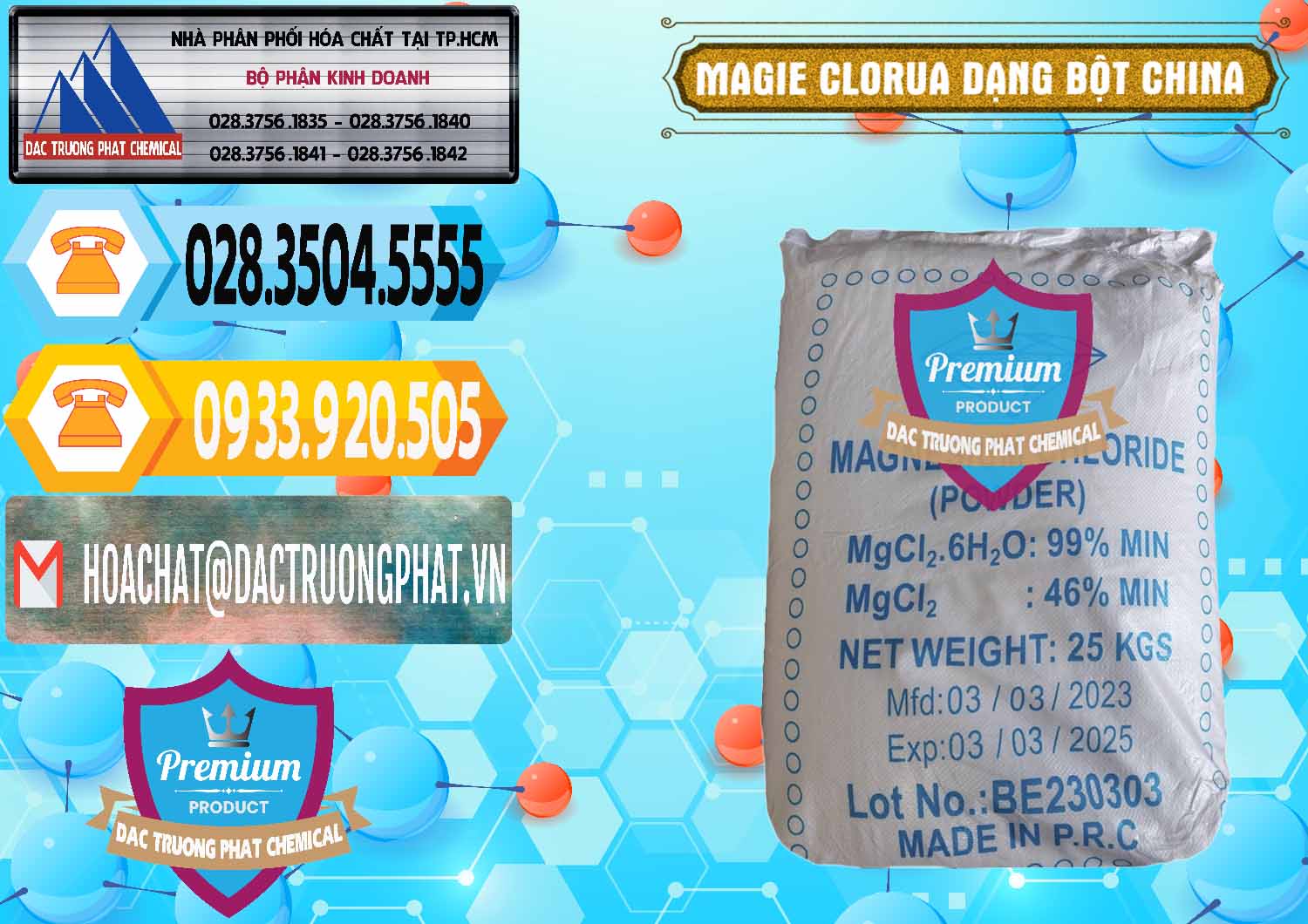 Chuyên cung cấp và bán Magie Clorua – MGCL2 96% Dạng Bột Logo Kim Cương Trung Quốc China - 0387 - Cung cấp ( phân phối ) hóa chất tại TP.HCM - hoachattayrua.net