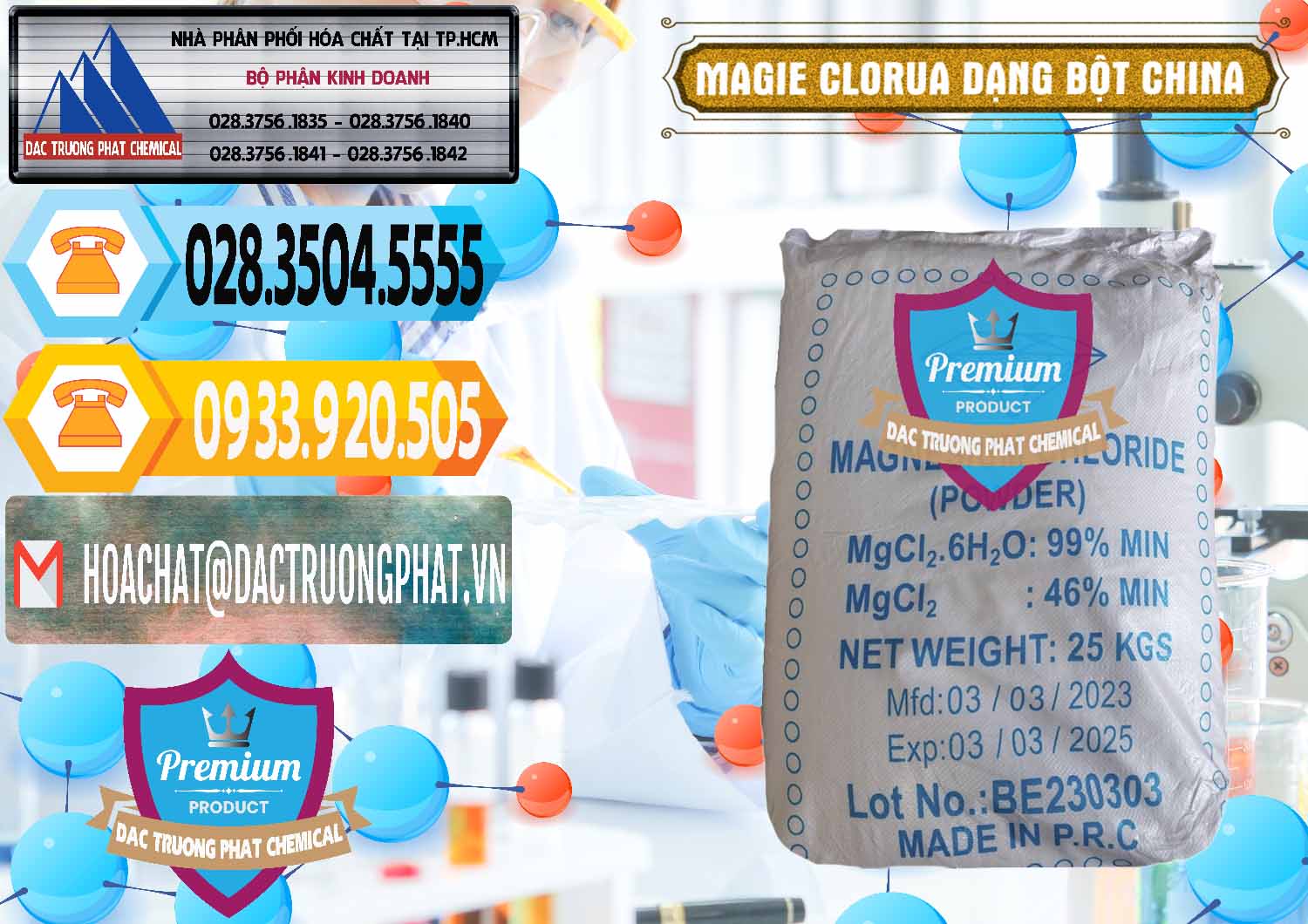 Chuyên bán & phân phối Magie Clorua – MGCL2 96% Dạng Bột Logo Kim Cương Trung Quốc China - 0387 - Phân phối & cung cấp hóa chất tại TP.HCM - hoachattayrua.net