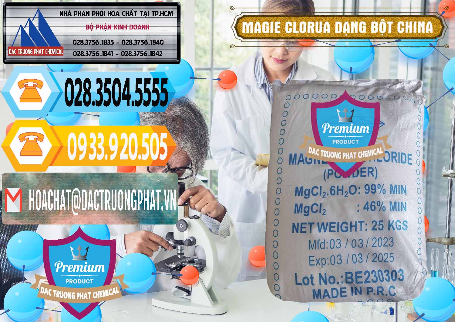 Nhà nhập khẩu & bán Magie Clorua – MGCL2 96% Dạng Bột Logo Kim Cương Trung Quốc China - 0387 - Công ty cung cấp & bán hóa chất tại TP.HCM - hoachattayrua.net