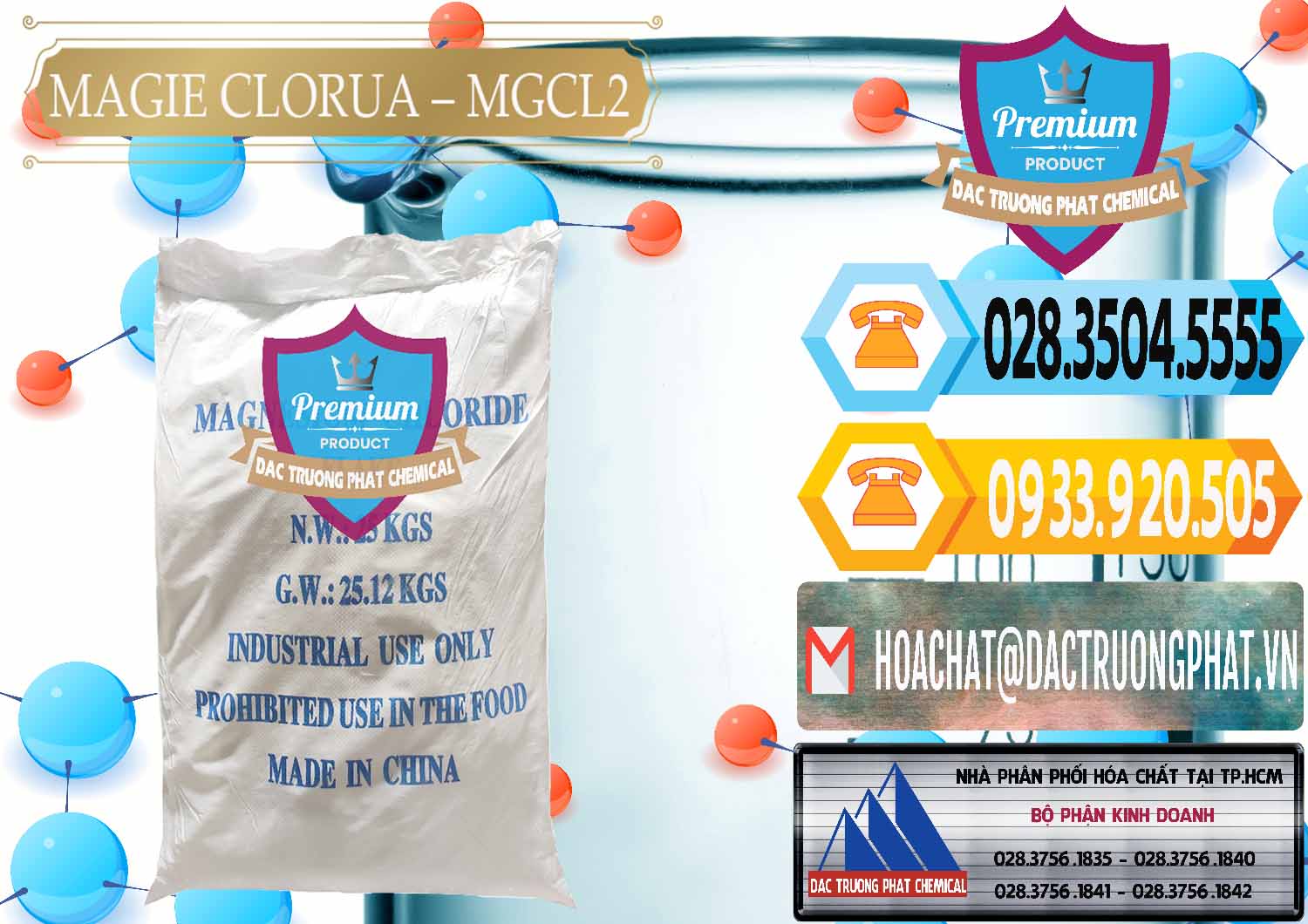 Công ty cung cấp _ bán Magie Clorua – MGCL2 96% Dạng Vảy Trung Quốc China - 0091 - Nơi phân phối & bán hóa chất tại TP.HCM - hoachattayrua.net