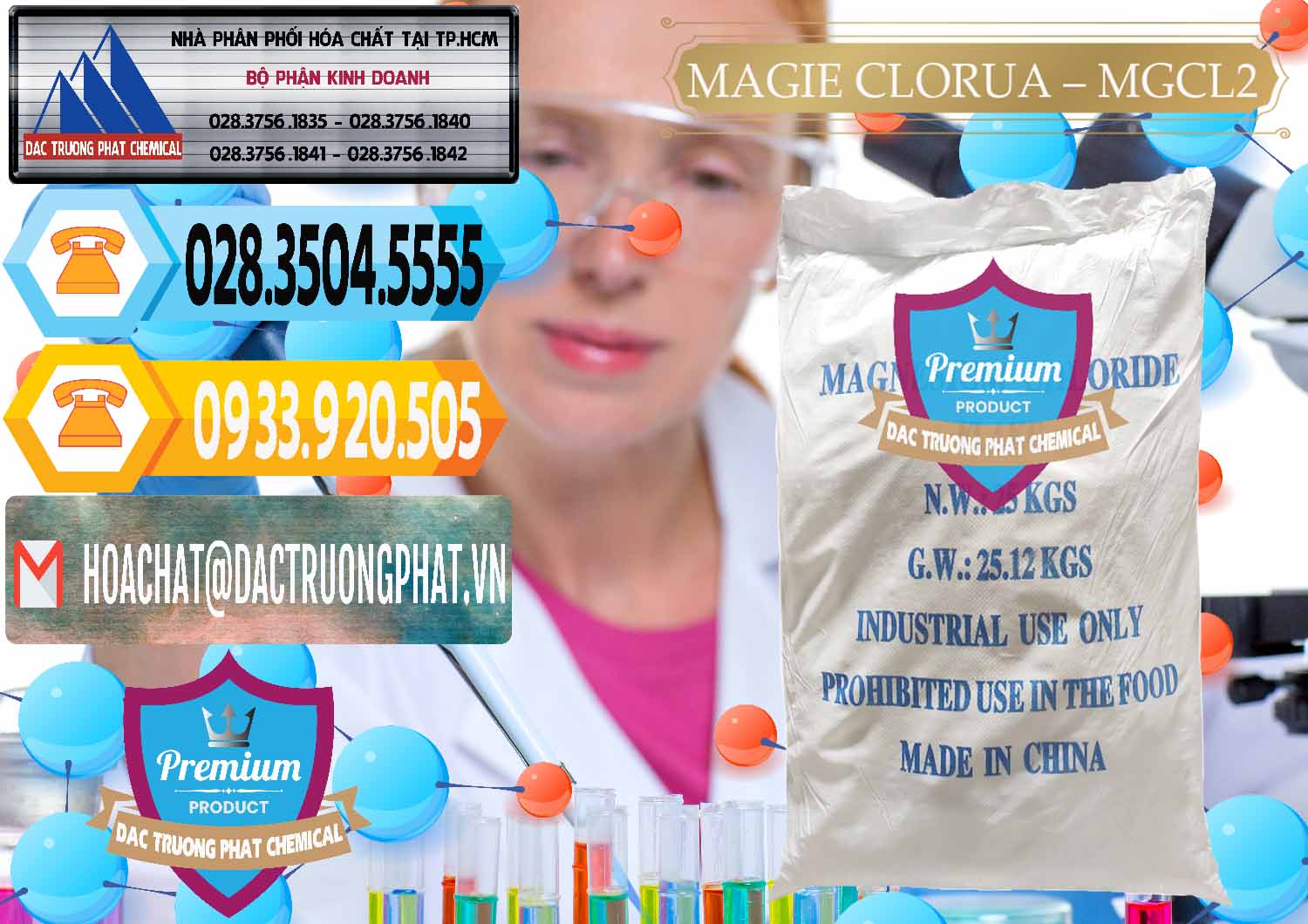 Bán và cung ứng Magie Clorua – MGCL2 96% Dạng Vảy Trung Quốc China - 0091 - Cty chuyên bán _ cung cấp hóa chất tại TP.HCM - hoachattayrua.net