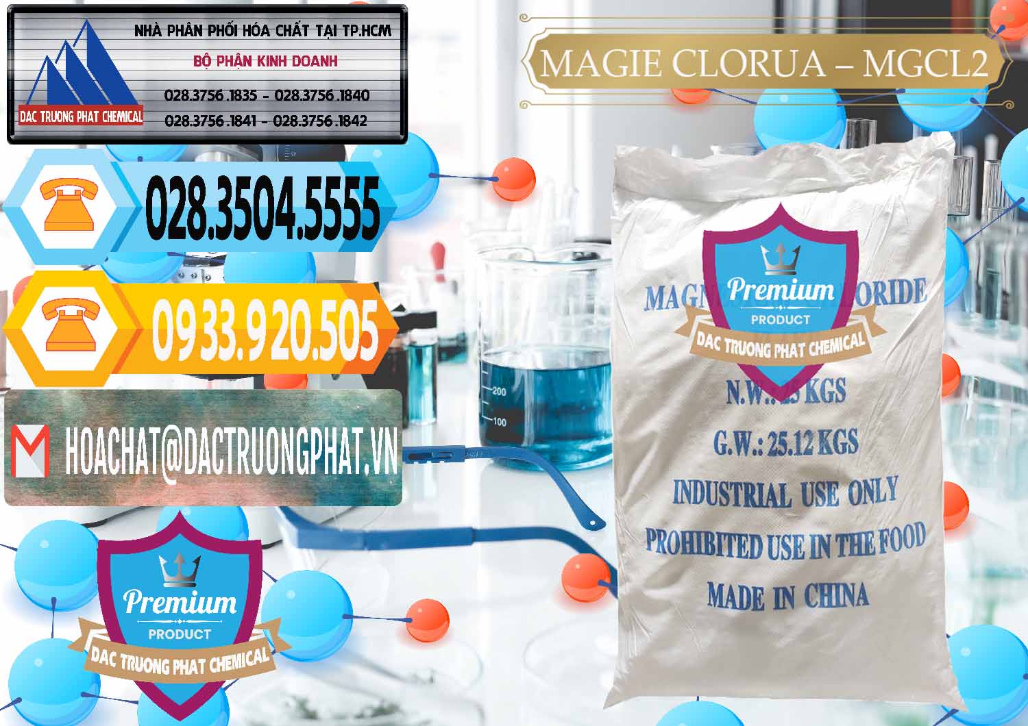 Công ty chuyên bán ( cung ứng ) Magie Clorua – MGCL2 96% Dạng Vảy Trung Quốc China - 0091 - Đơn vị cung ứng ( phân phối ) hóa chất tại TP.HCM - hoachattayrua.net