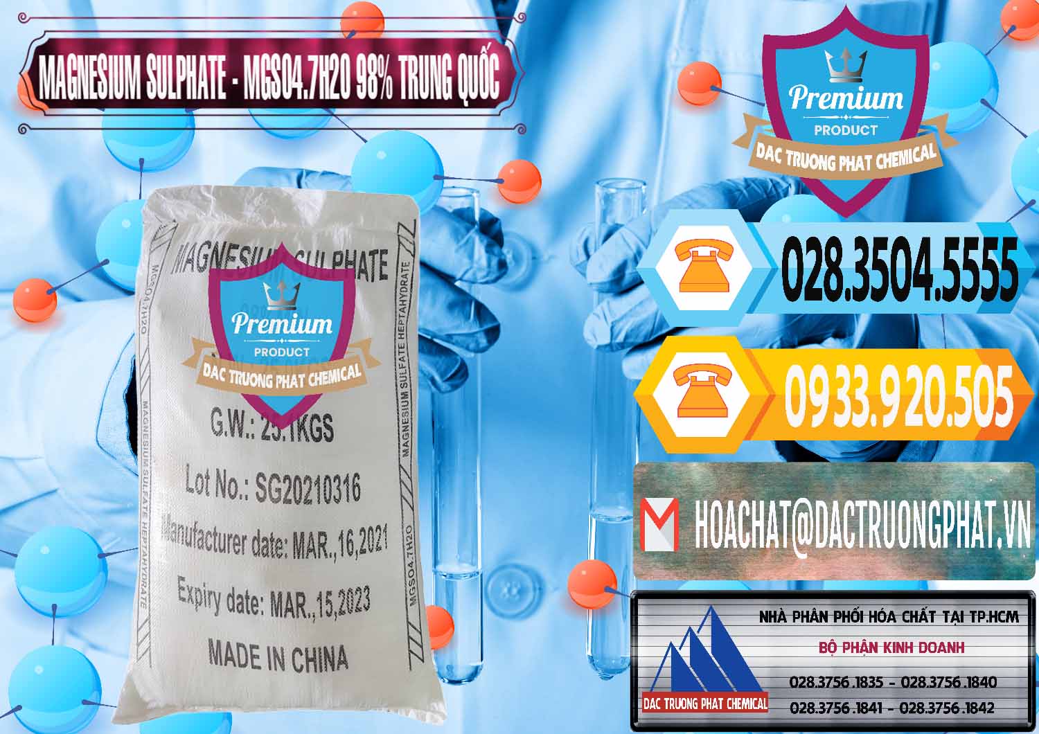Nhập khẩu _ bán MGSO4.7H2O – Magnesium Sulphate 98% Trung Quốc China - 0229 - Cty cung cấp - bán hóa chất tại TP.HCM - hoachattayrua.net