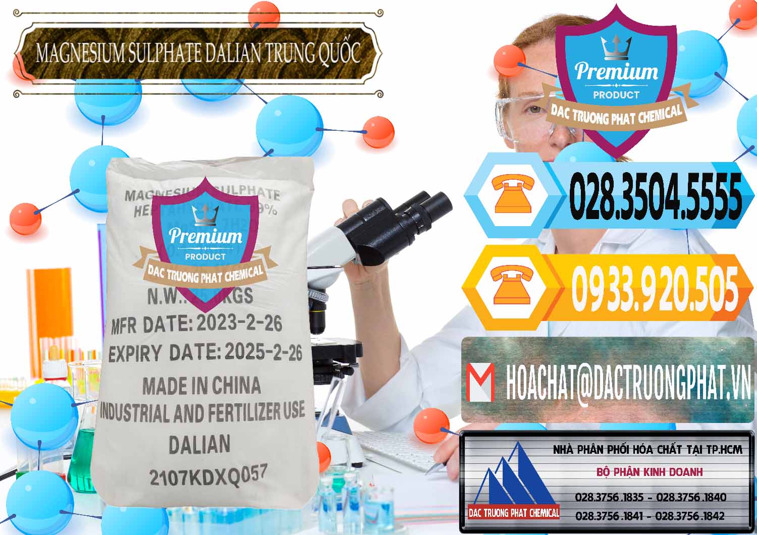 Nhà cung cấp _ bán MGSO4.7H2O – Magnesium Sulphate Heptahydrate Dalian Trung Quốc China - 0393 - Bán & phân phối hóa chất tại TP.HCM - hoachattayrua.net