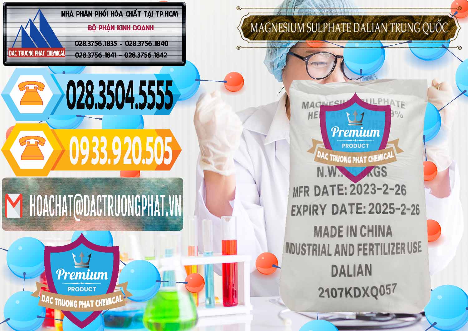 Nơi bán ( cung cấp ) MGSO4.7H2O – Magnesium Sulphate Heptahydrate Dalian Trung Quốc China - 0393 - Cung cấp _ kinh doanh hóa chất tại TP.HCM - hoachattayrua.net