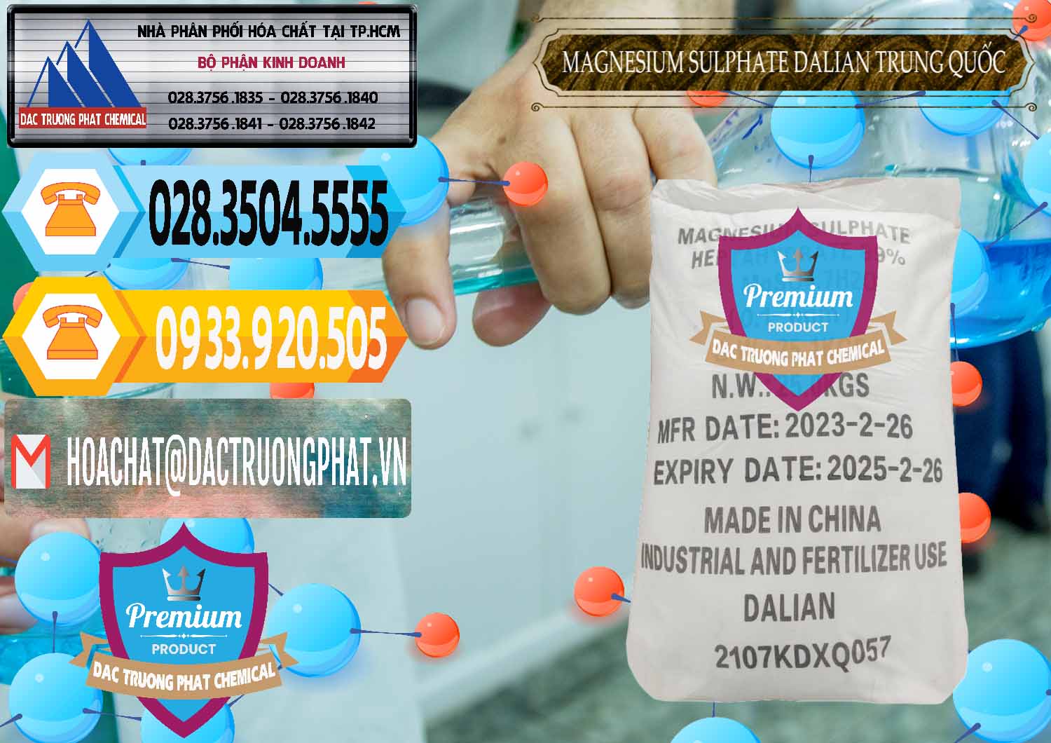 Nơi cung ứng - bán MGSO4.7H2O – Magnesium Sulphate Heptahydrate Dalian Trung Quốc China - 0393 - Bán ( cung cấp ) hóa chất tại TP.HCM - hoachattayrua.net