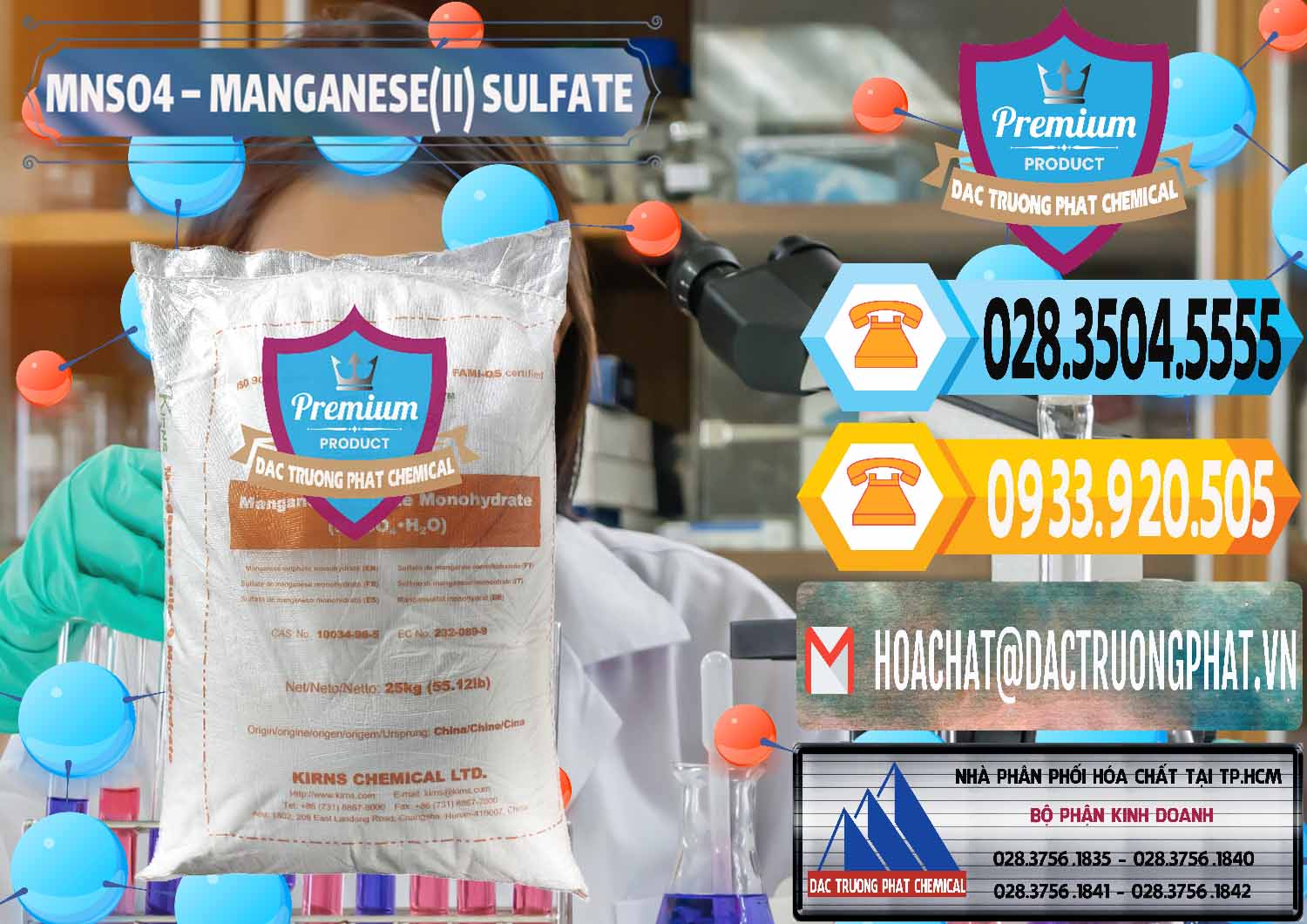 Nơi chuyên cung cấp - bán MNSO4 – Manganese (II) Sulfate Kirns Trung Quốc China - 0095 - Đơn vị chuyên cung cấp & nhập khẩu hóa chất tại TP.HCM - hoachattayrua.net