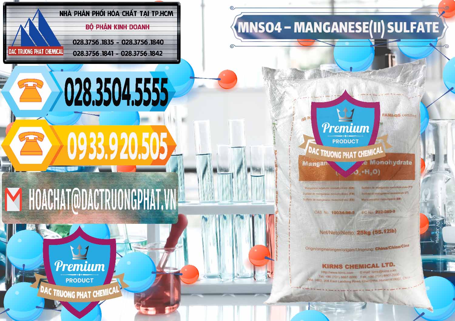 Đơn vị cung ứng _ bán MNSO4 – Manganese (II) Sulfate Kirns Trung Quốc China - 0095 - Công ty chuyên kinh doanh & cung cấp hóa chất tại TP.HCM - hoachattayrua.net