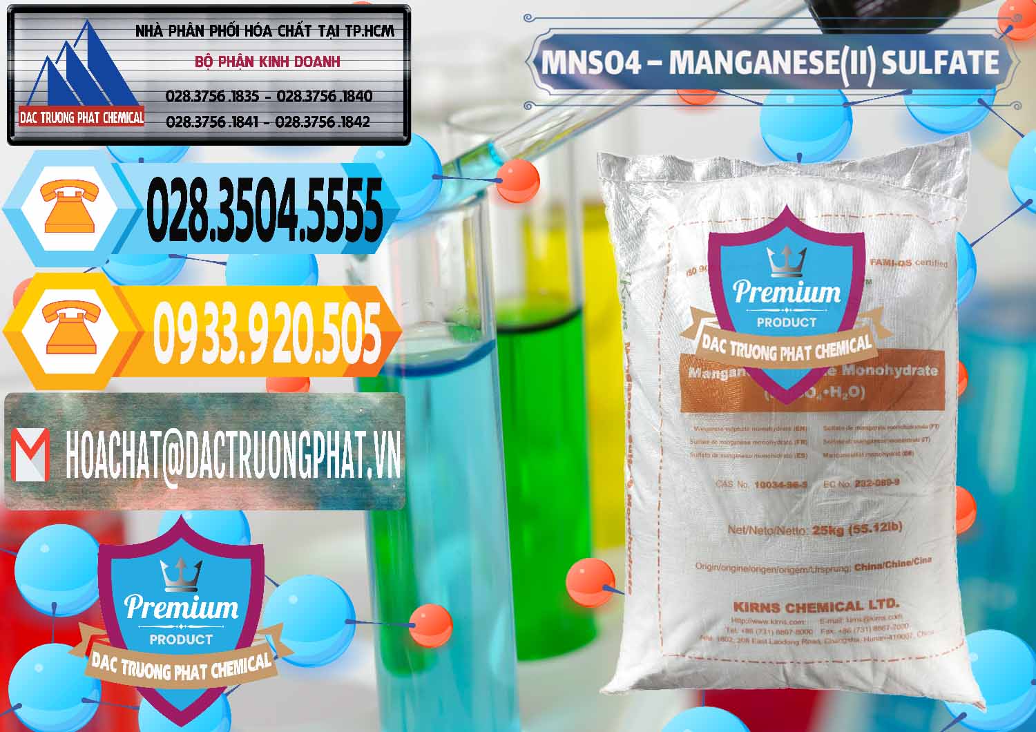 Bán ( cung ứng ) MNSO4 – Manganese (II) Sulfate Kirns Trung Quốc China - 0095 - Cty bán và cung cấp hóa chất tại TP.HCM - hoachattayrua.net
