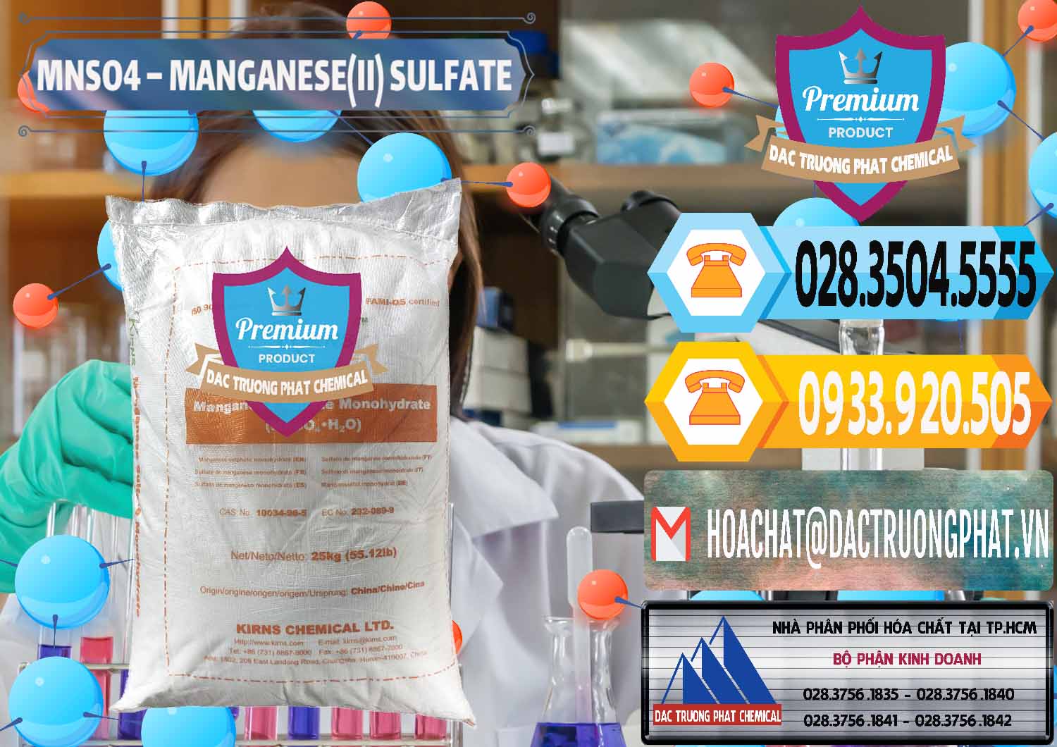Bán | cung cấp Sulphate Mangan (II) Powder | Mangan Sulfate Monohydrate Kirns Trung Quốc China Nơi chuyên cung cấp - bán MNSO4 – Manganese (II) Sulfate Kirns Trung Quốc China - 0095 - Đơn vị chuyên cung cấp & nhập khẩu hóa chất tại TP.HCM - hoachattayrua.net