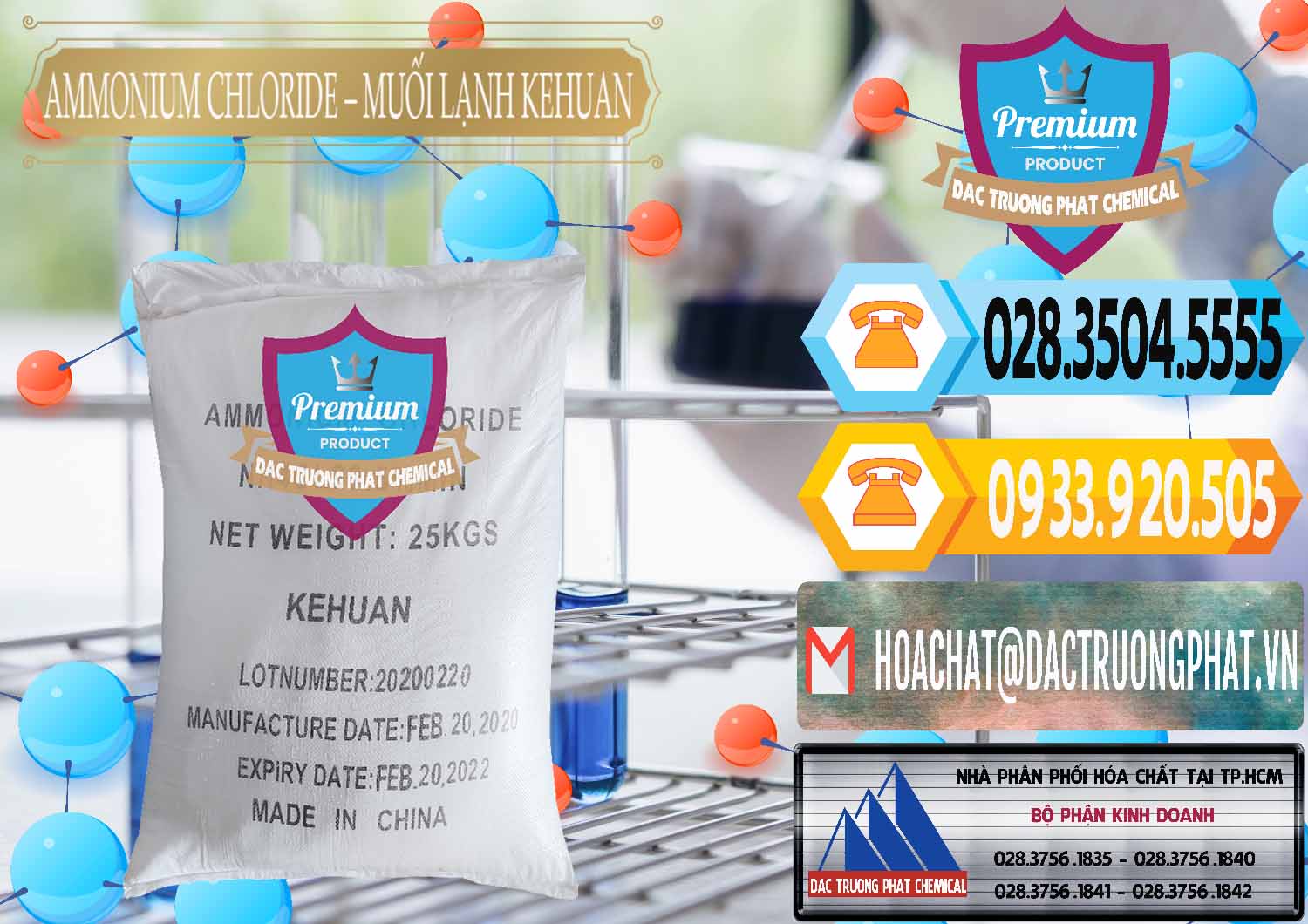 Đơn vị chuyên cung ứng ( bán ) Ammonium Chloride – NH4CL Muối Lạnh Kehuan Trung Quốc China - 0022 - Cty bán & cung cấp hóa chất tại TP.HCM - hoachattayrua.net