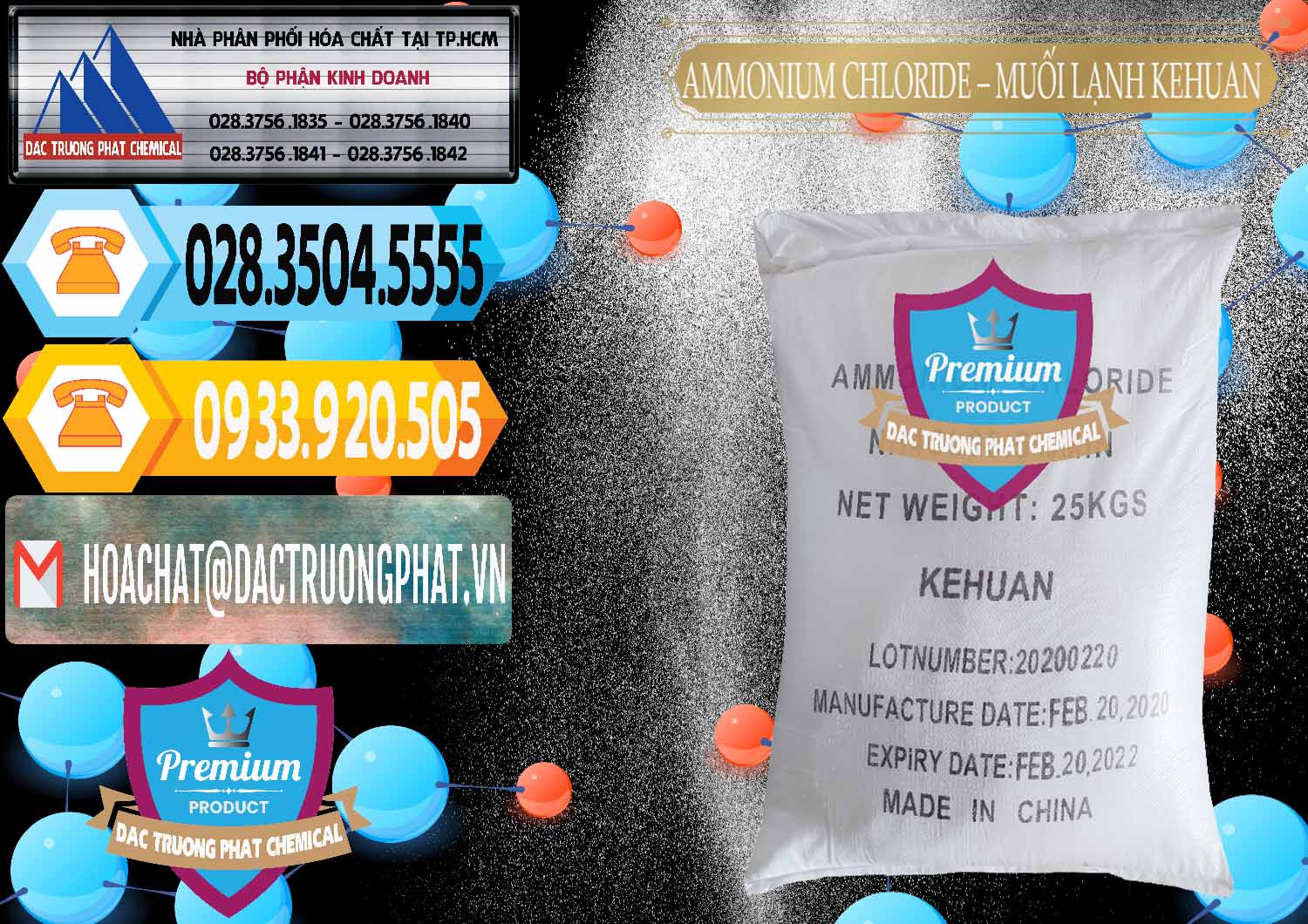 Cung ứng & bán Ammonium Chloride – NH4CL Muối Lạnh Kehuan Trung Quốc China - 0022 - Cty chuyên bán ( phân phối ) hóa chất tại TP.HCM - hoachattayrua.net