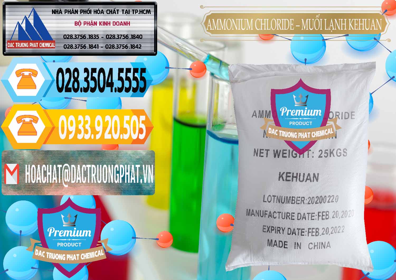 Nơi chuyên phân phối & bán Ammonium Chloride – NH4CL Muối Lạnh Kehuan Trung Quốc China - 0022 - Cty kinh doanh - cung cấp hóa chất tại TP.HCM - hoachattayrua.net