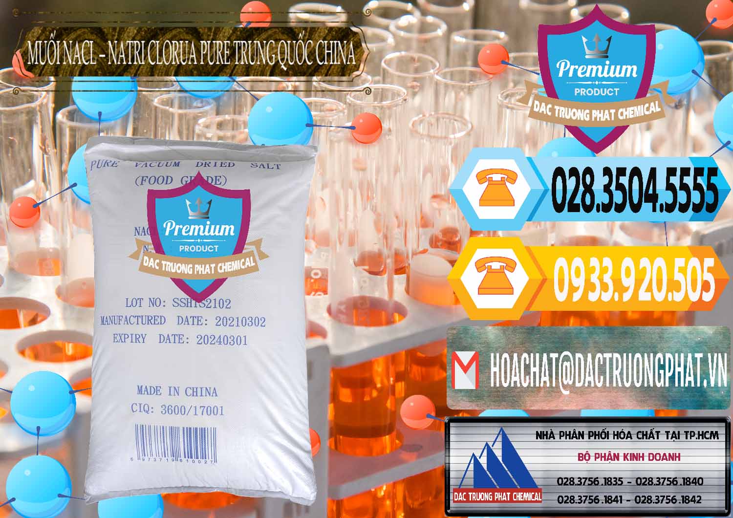Chuyên cung ứng - bán Muối NaCL – Sodium Chloride Pure Trung Quốc China - 0230 - Cung cấp và kinh doanh hóa chất tại TP.HCM - hoachattayrua.net