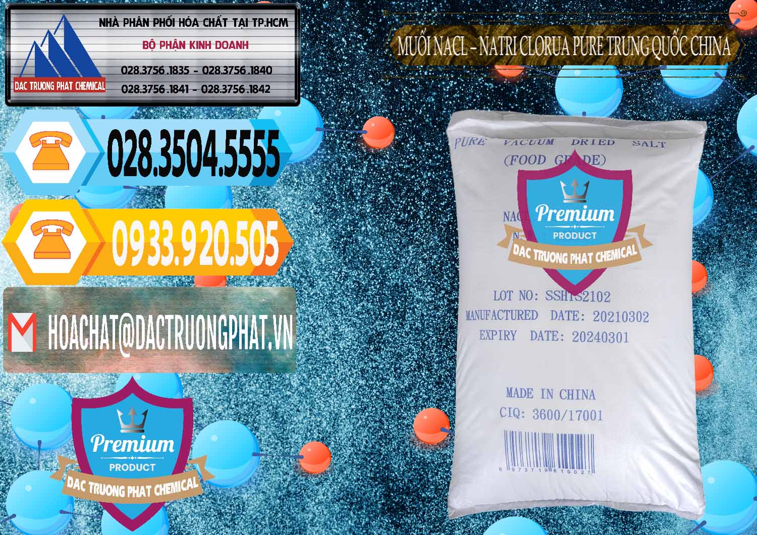 Chuyên kinh doanh ( bán ) Muối NaCL – Sodium Chloride Pure Trung Quốc China - 0230 - Cty chuyên bán - cung cấp hóa chất tại TP.HCM - hoachattayrua.net