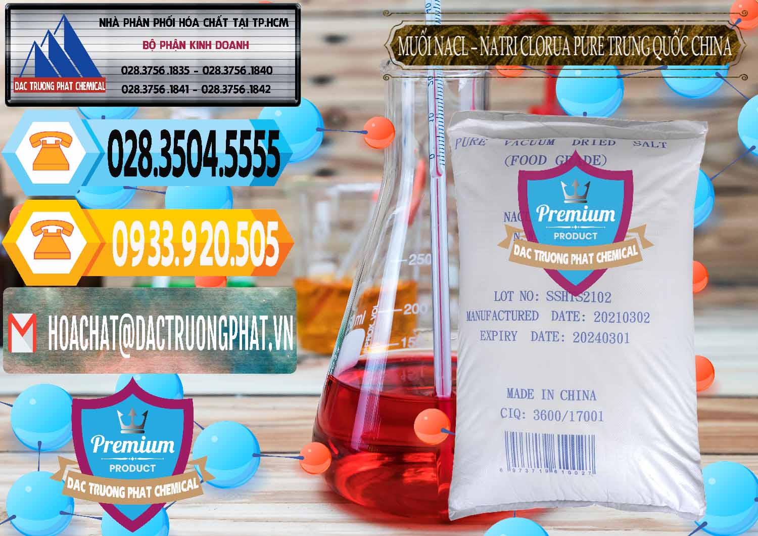 Cty cung cấp & bán Muối NaCL – Sodium Chloride Pure Trung Quốc China - 0230 - Đơn vị chuyên kinh doanh _ phân phối hóa chất tại TP.HCM - hoachattayrua.net