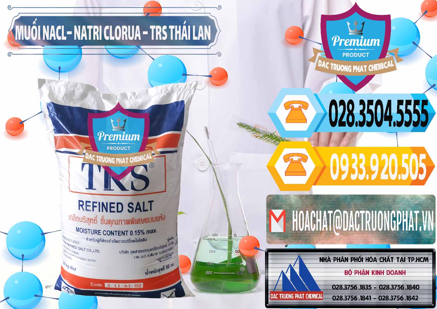 Đơn vị cung ứng ( bán ) Muối NaCL – Sodium Chloride TRS Thái Lan - 0096 - Nơi chuyên kinh doanh - phân phối hóa chất tại TP.HCM - hoachattayrua.net