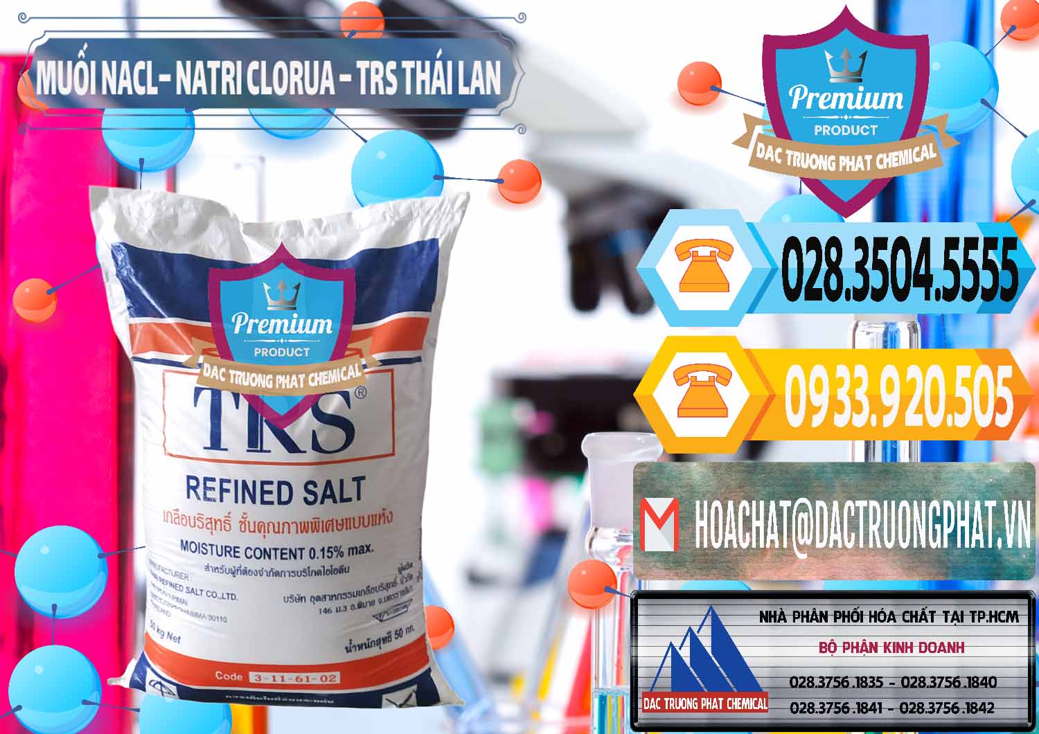 Nhà cung cấp & bán Muối NaCL – Sodium Chloride TRS Thái Lan - 0096 - Công ty chuyên cung cấp & kinh doanh hóa chất tại TP.HCM - hoachattayrua.net