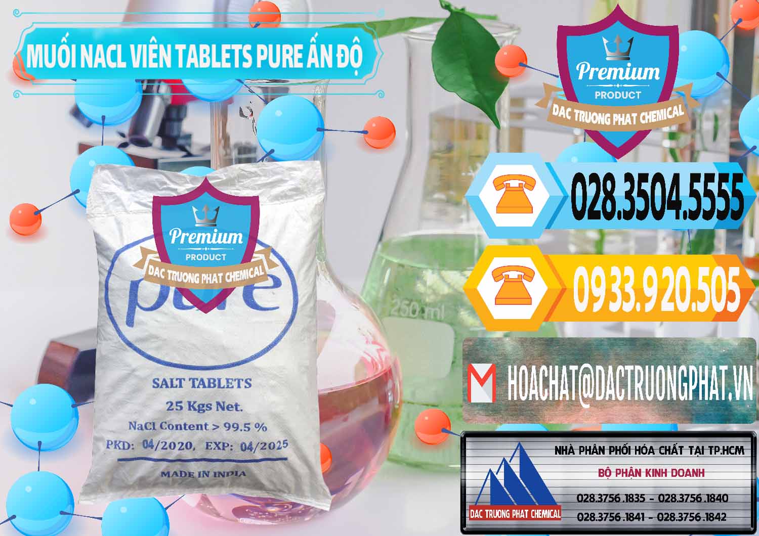 Cty kinh doanh và bán Muối NaCL – Sodium Chloride Dạng Viên Tablets Pure Ấn Độ India - 0294 - Nơi phân phối và cung cấp hóa chất tại TP.HCM - hoachattayrua.net