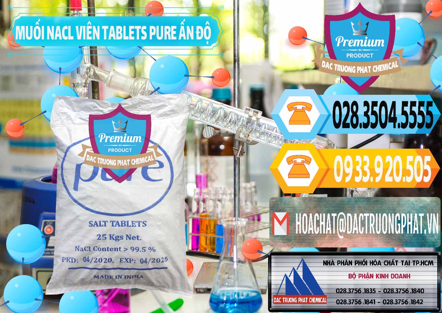 Đơn vị chuyên cung ứng & bán Muối NaCL – Sodium Chloride Dạng Viên Tablets Pure Ấn Độ India - 0294 - Công ty cung ứng và phân phối hóa chất tại TP.HCM - hoachattayrua.net
