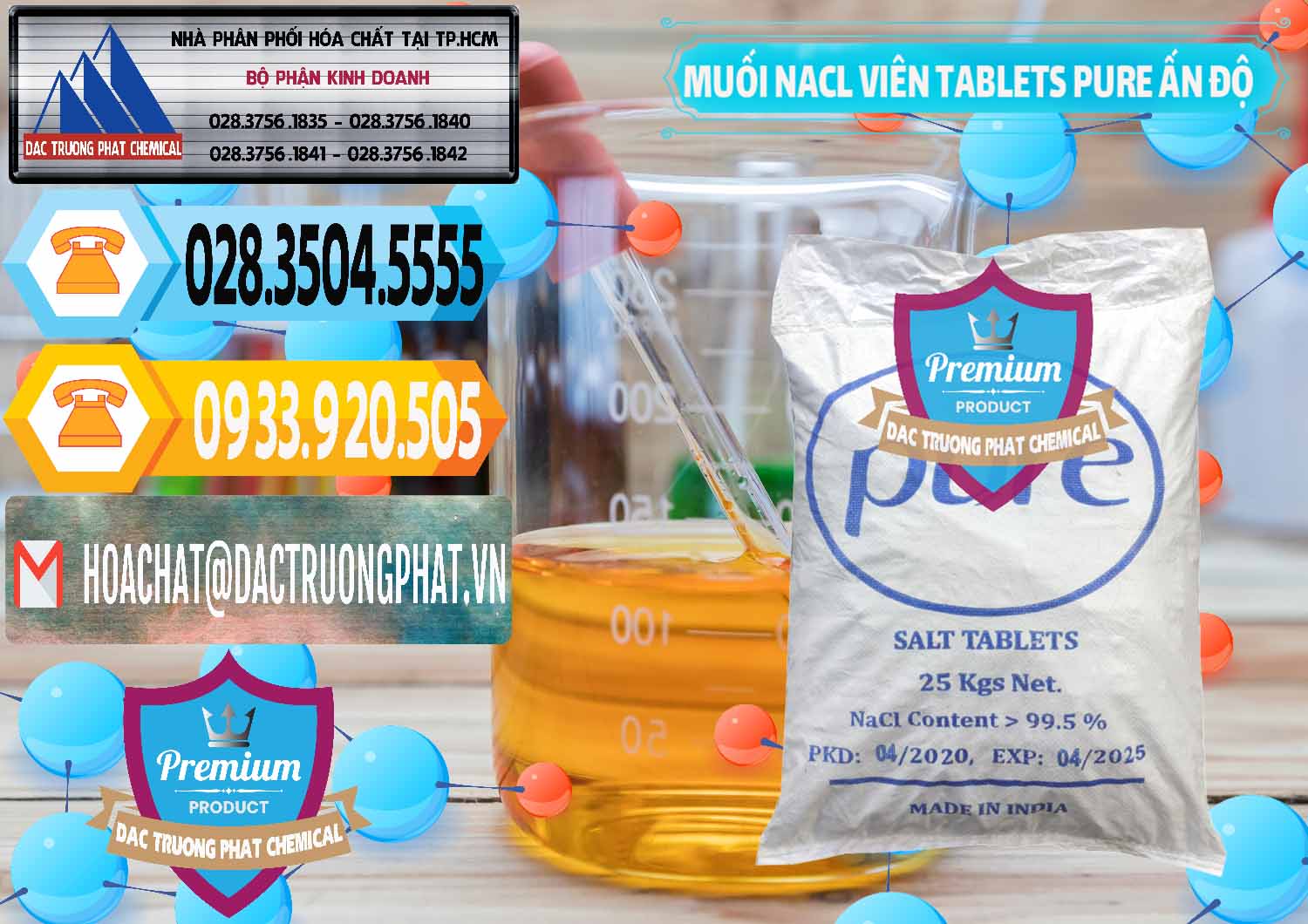 Cty chuyên cung ứng _ bán Muối NaCL – Sodium Chloride Dạng Viên Tablets Pure Ấn Độ India - 0294 - Phân phối và cung ứng hóa chất tại TP.HCM - hoachattayrua.net