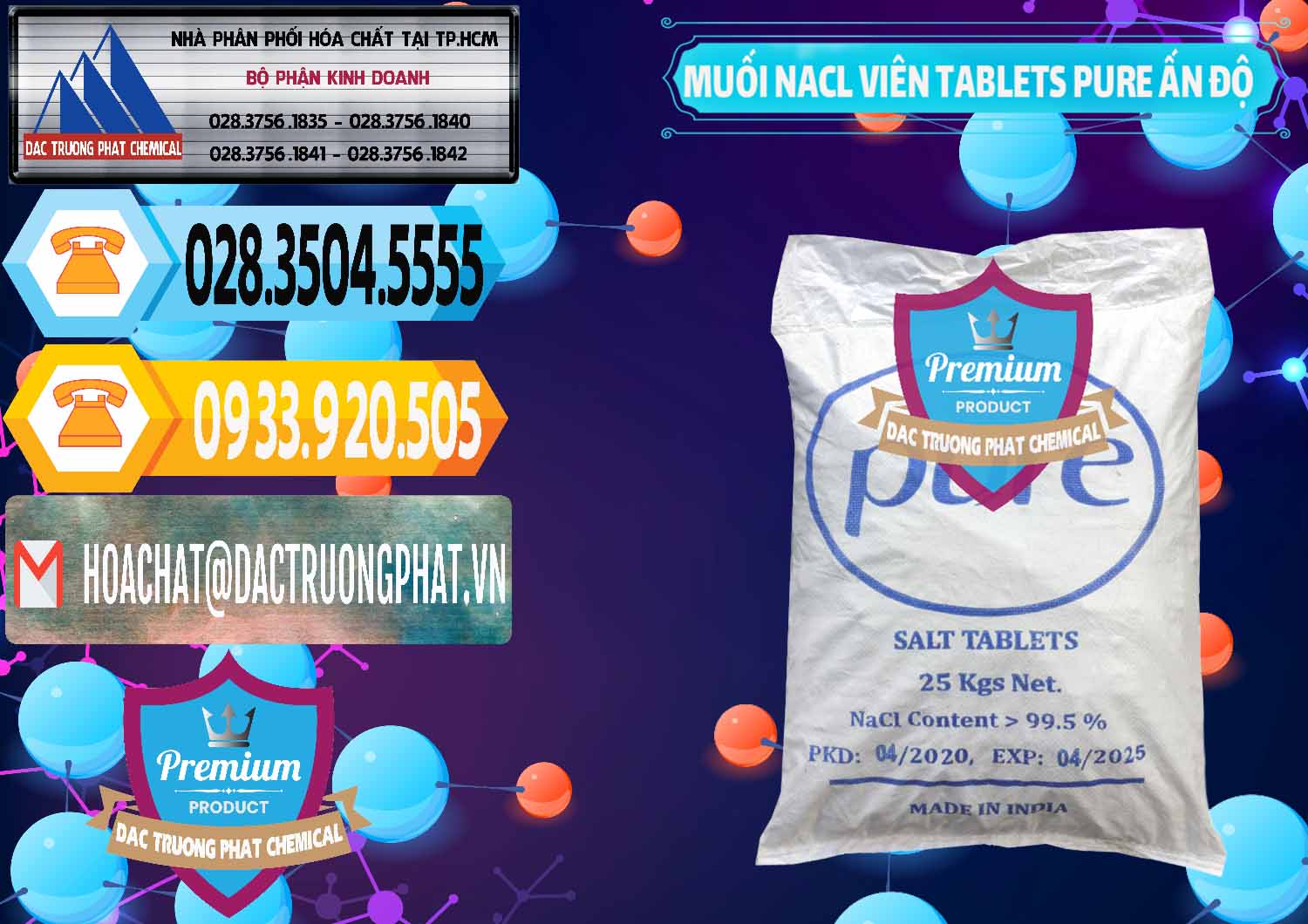 Công ty chuyên bán & cung cấp Muối NaCL – Sodium Chloride Dạng Viên Tablets Pure Ấn Độ India - 0294 - Công ty chuyên cung ứng _ phân phối hóa chất tại TP.HCM - hoachattayrua.net