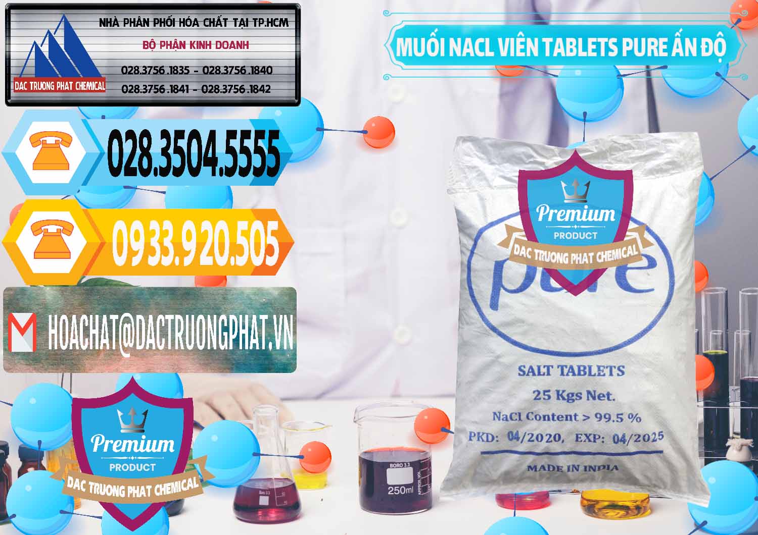 Công ty chuyên kinh doanh và bán Muối NaCL – Sodium Chloride Dạng Viên Tablets Pure Ấn Độ India - 0294 - Chuyên cung cấp và phân phối hóa chất tại TP.HCM - hoachattayrua.net
