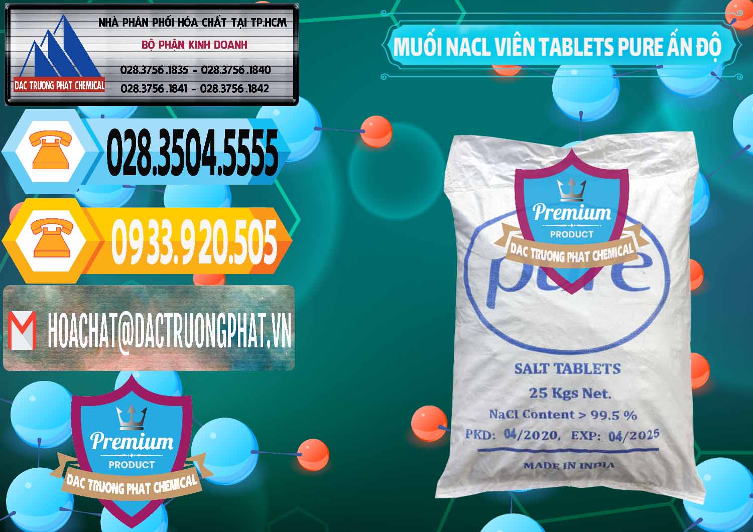 Kinh doanh ( bán ) Muối NaCL – Sodium Chloride Dạng Viên Tablets Pure Ấn Độ India - 0294 - Nhà phân phối & nhập khẩu hóa chất tại TP.HCM - hoachattayrua.net