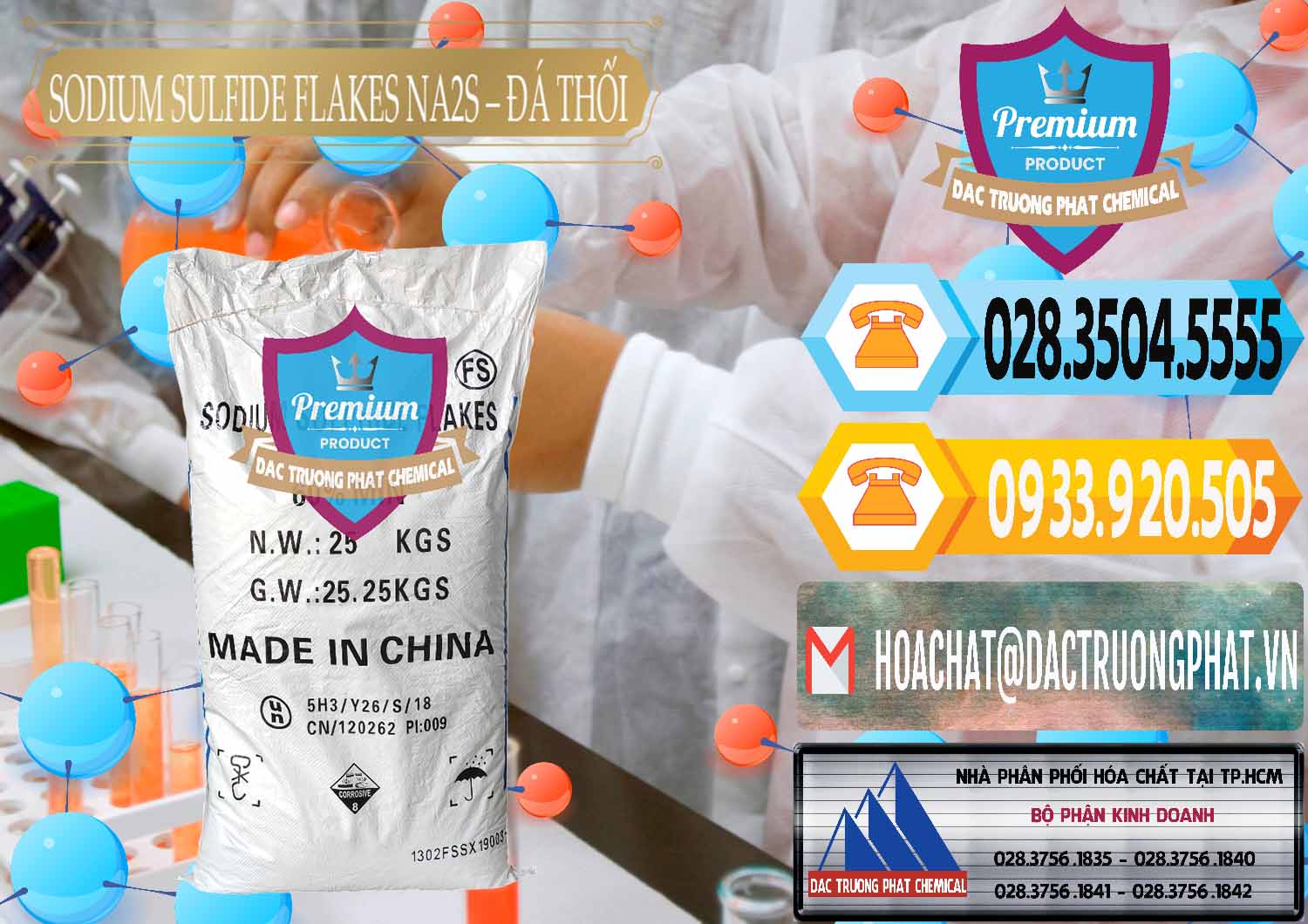 Công ty kinh doanh ( bán ) Sodium Sulfide Flakes NA2S – Đá Thối Đỏ Trung Quốc China - 0150 - Công ty chuyên cung cấp & bán hóa chất tại TP.HCM - hoachattayrua.net