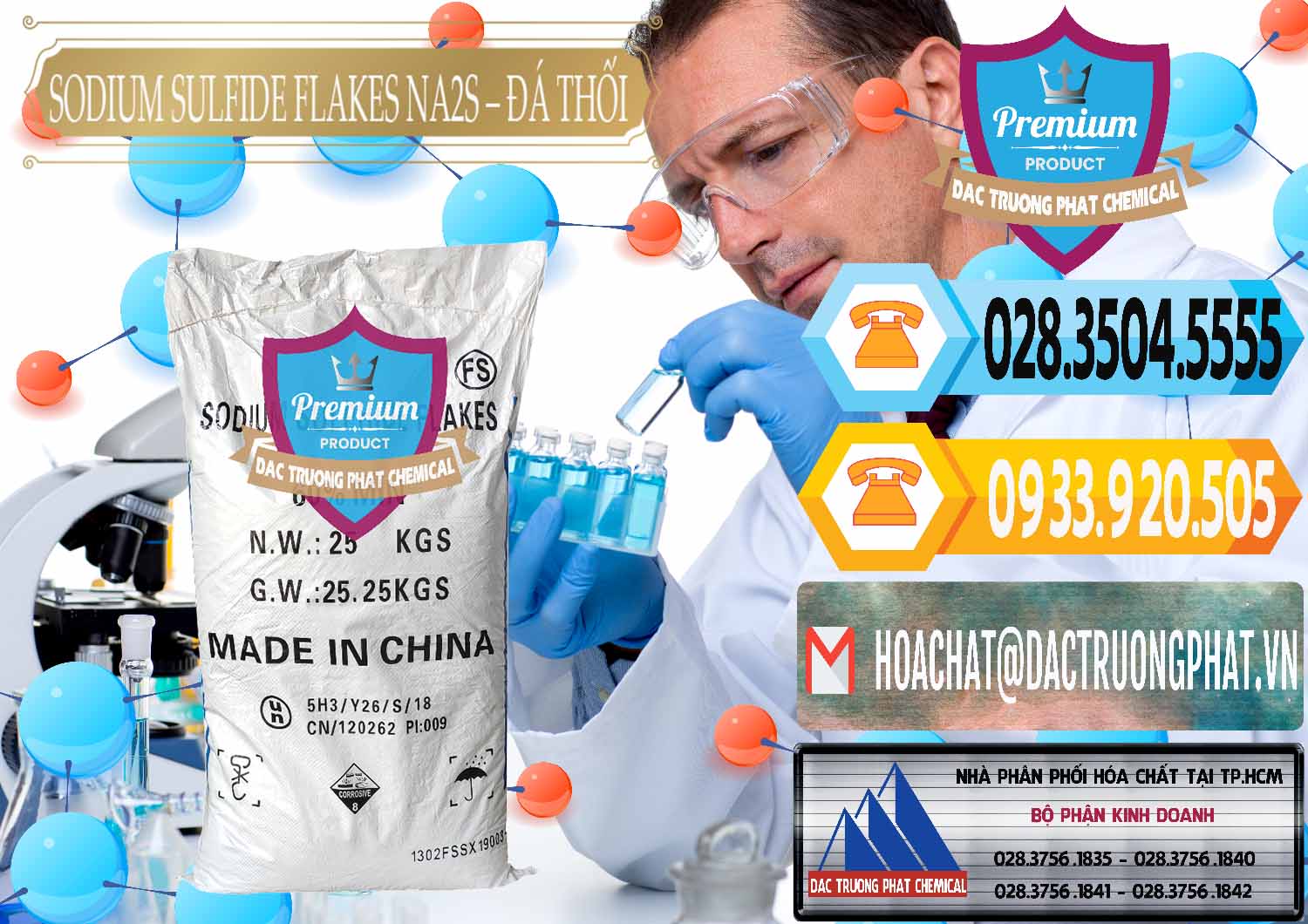 Đơn vị chuyên bán & cung ứng Sodium Sulfide Flakes NA2S – Đá Thối Đỏ Trung Quốc China - 0150 - Nơi chuyên cung cấp - kinh doanh hóa chất tại TP.HCM - hoachattayrua.net