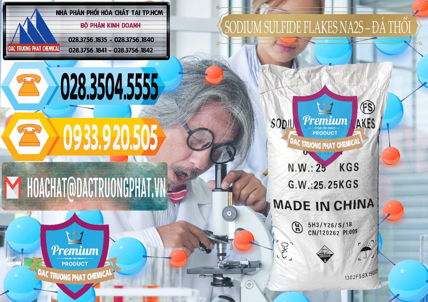 Công ty chuyên phân phối ( bán ) Sodium Sulfide Flakes NA2S – Đá Thối Đỏ Trung Quốc China - 0150 - Đơn vị chuyên cung cấp và bán hóa chất tại TP.HCM - hoachattayrua.net