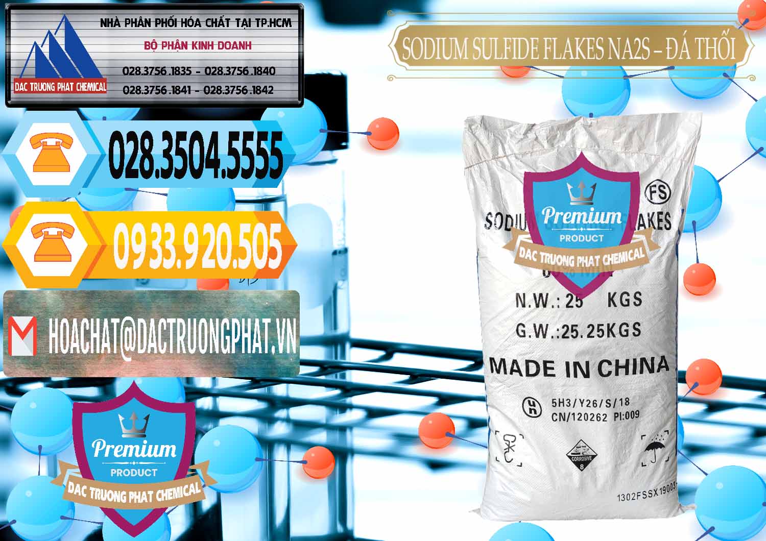 Nơi nhập khẩu & bán Sodium Sulfide Flakes NA2S – Đá Thối Đỏ Trung Quốc China - 0150 - Cty cung cấp _ phân phối hóa chất tại TP.HCM - hoachattayrua.net