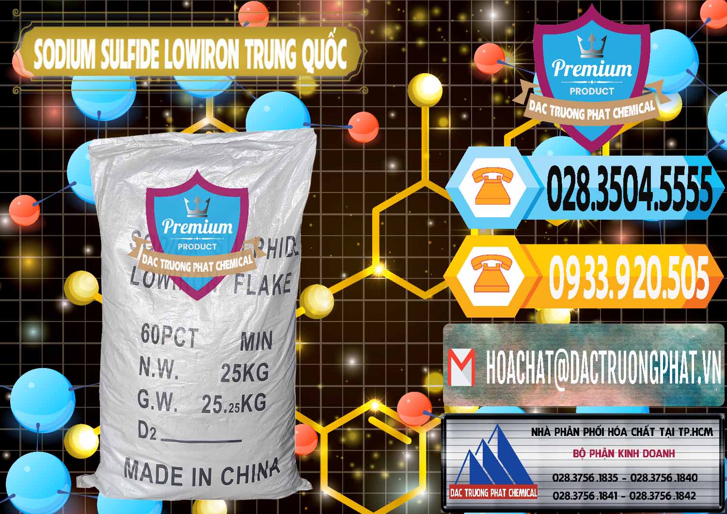 Chuyên bán và cung cấp Sodium Sulfide NA2S – Đá Thối Lowiron Trung Quốc China - 0227 - Nơi chuyên bán - phân phối hóa chất tại TP.HCM - hoachattayrua.net
