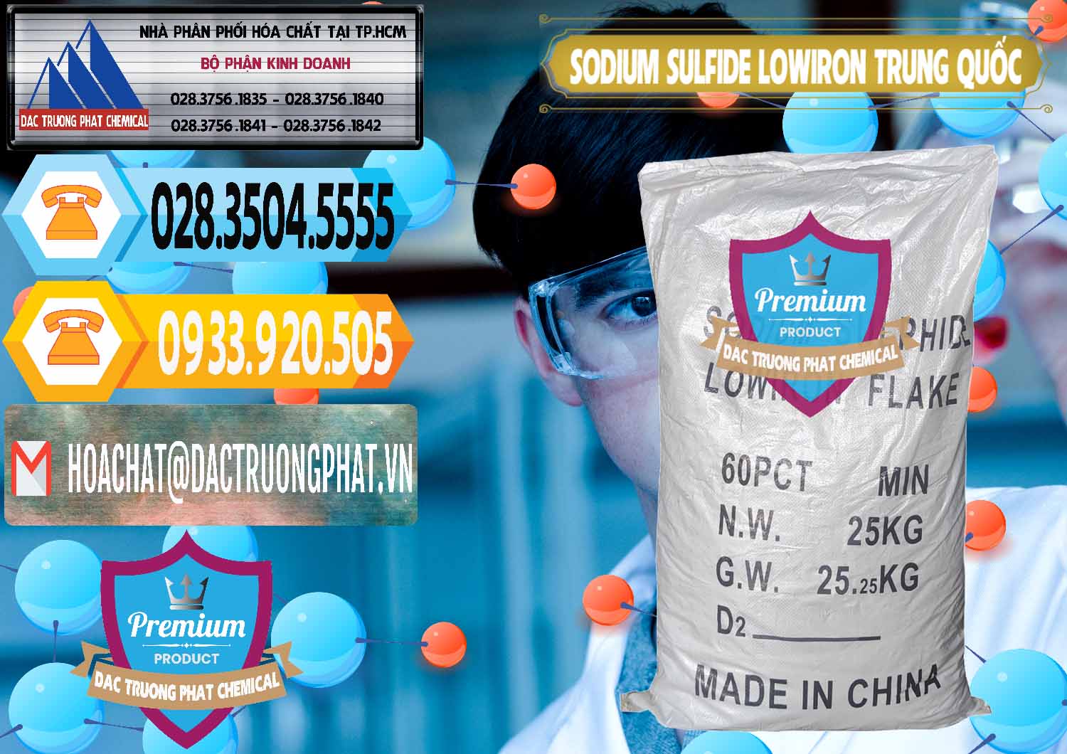 Cty bán - cung ứng Sodium Sulfide NA2S – Đá Thối Lowiron Trung Quốc China - 0227 - Chuyên cung ứng _ phân phối hóa chất tại TP.HCM - hoachattayrua.net