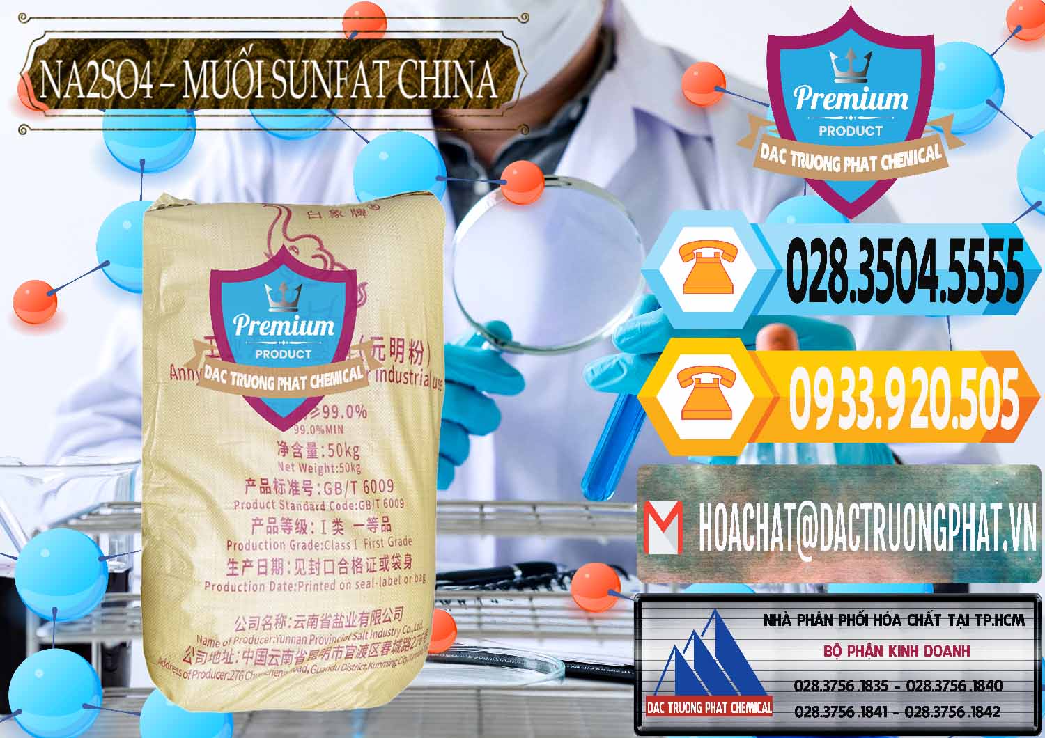 Cty chuyên bán và cung cấp Sodium Sulphate - Muối Sunfat Na2SO4 Logo Con Voi Trung Quốc China - 0409 - Nhà cung ứng _ phân phối hóa chất tại TP.HCM - hoachattayrua.net