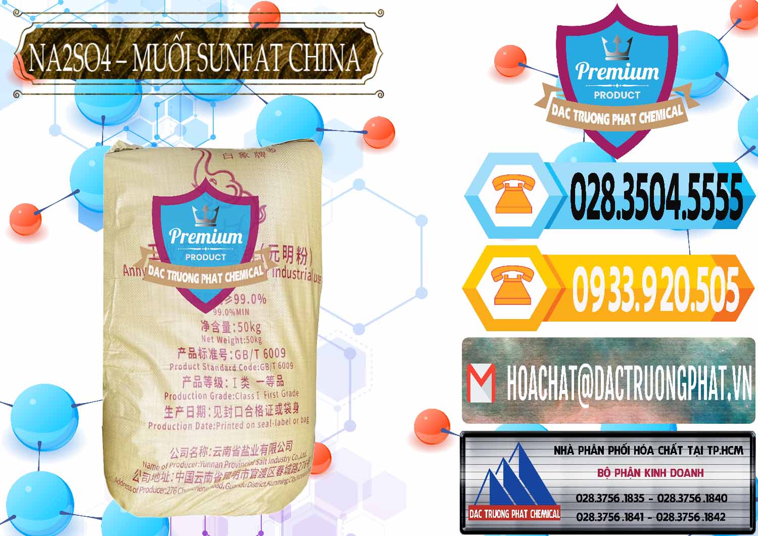 Kinh doanh ( bán ) Sodium Sulphate - Muối Sunfat Na2SO4 Logo Con Voi Trung Quốc China - 0409 - Công ty phân phối - cung cấp hóa chất tại TP.HCM - hoachattayrua.net