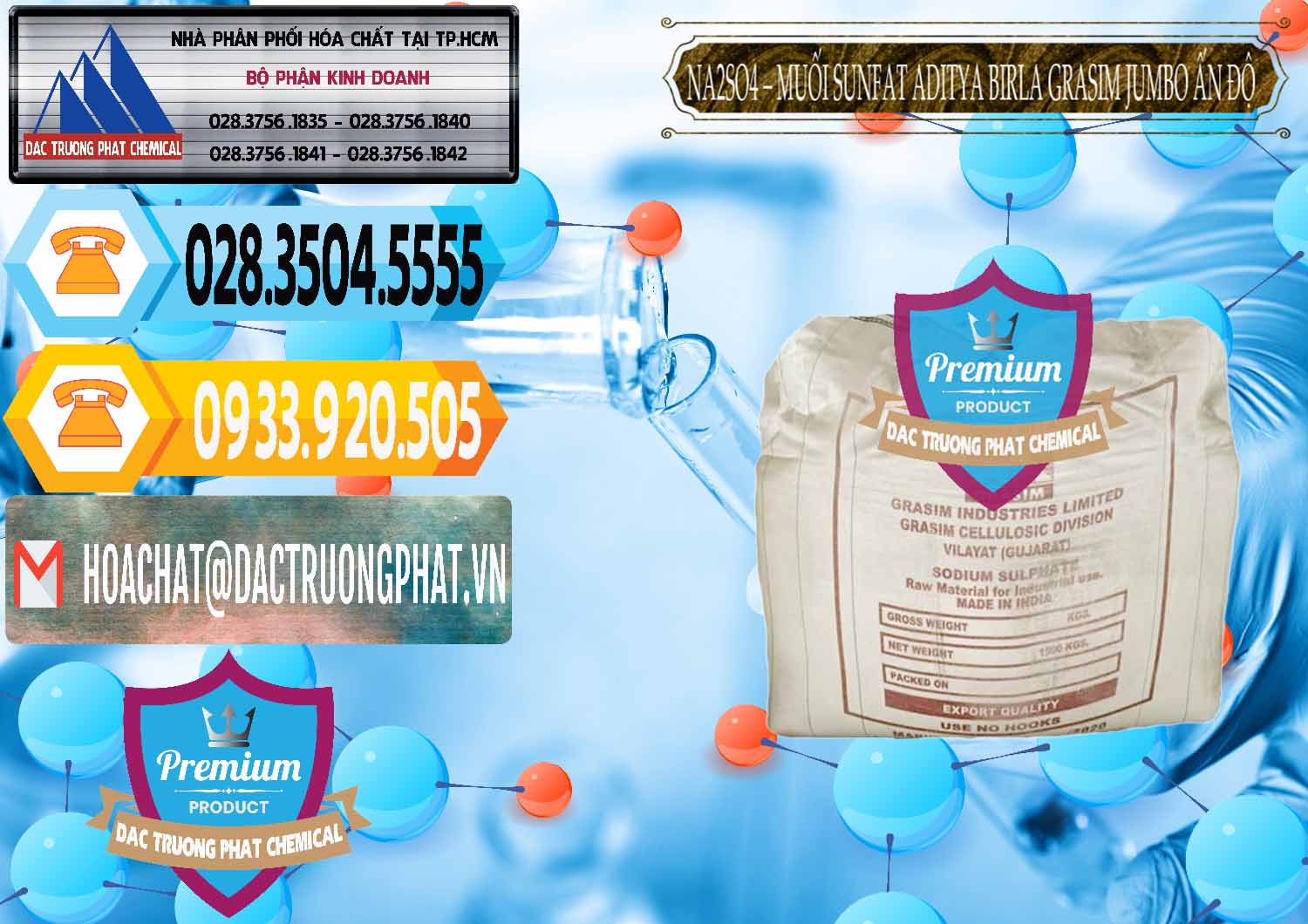 Cty chuyên nhập khẩu ( bán ) Sodium Sulphate - Muối Sunfat Na2SO4 Jumbo Bành Aditya Birla Grasim Ấn Độ India - 0357 - Cty phân phối - nhập khẩu hóa chất tại TP.HCM - hoachattayrua.net