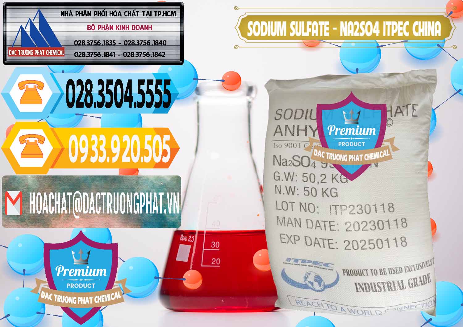 Nhà phân phối & bán Sodium Sulphate - Muối Sunfat Na2SO4 ITPEC Trung Quốc China - 0340 - Chuyên cung cấp & nhập khẩu hóa chất tại TP.HCM - hoachattayrua.net