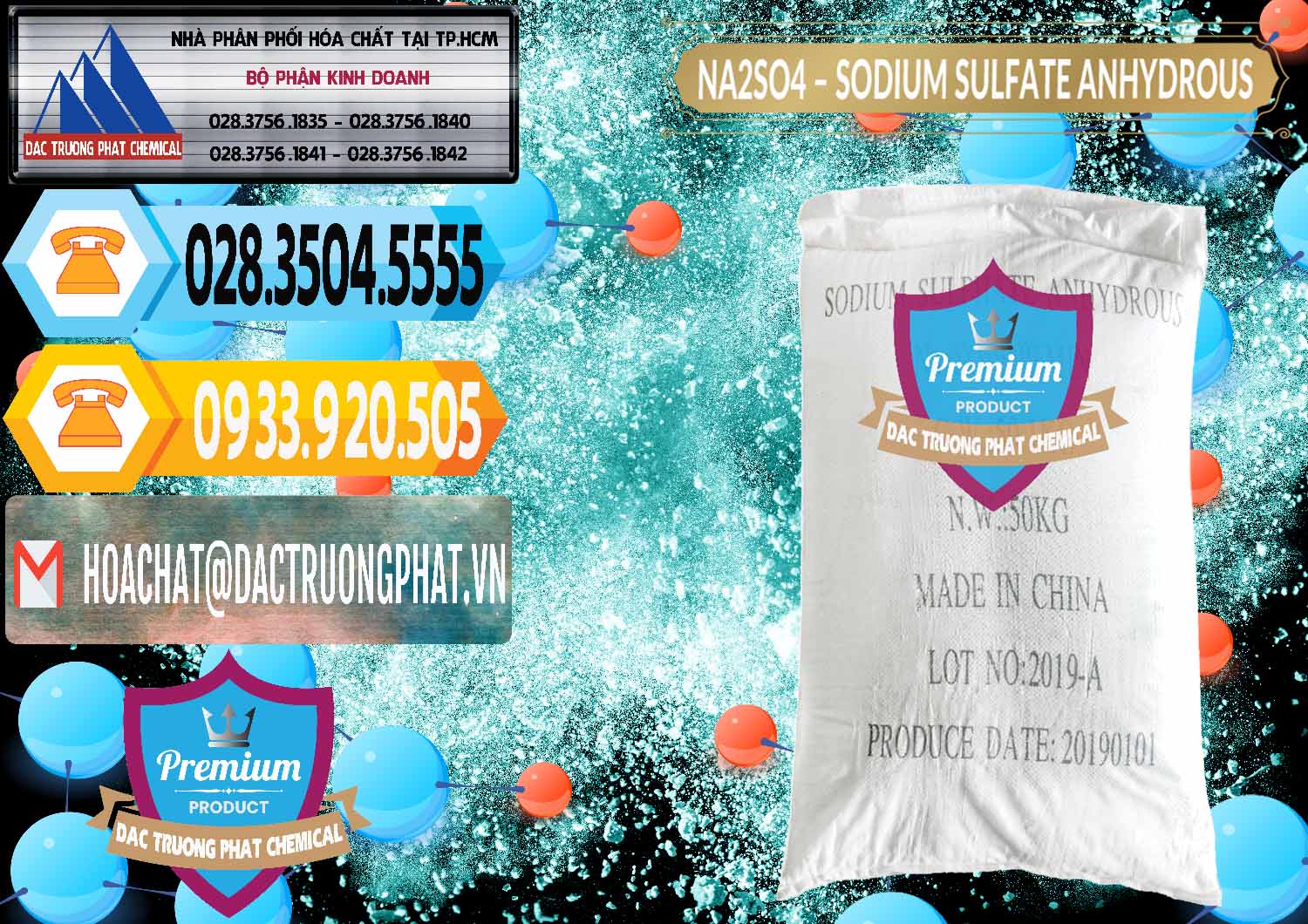 Chuyên nhập khẩu ( bán ) Sodium Sulphate - Muối Sunfat Na2SO4 PH 6-8 Trung Quốc China - 0099 - Cty chuyên bán & cung cấp hóa chất tại TP.HCM - hoachattayrua.net
