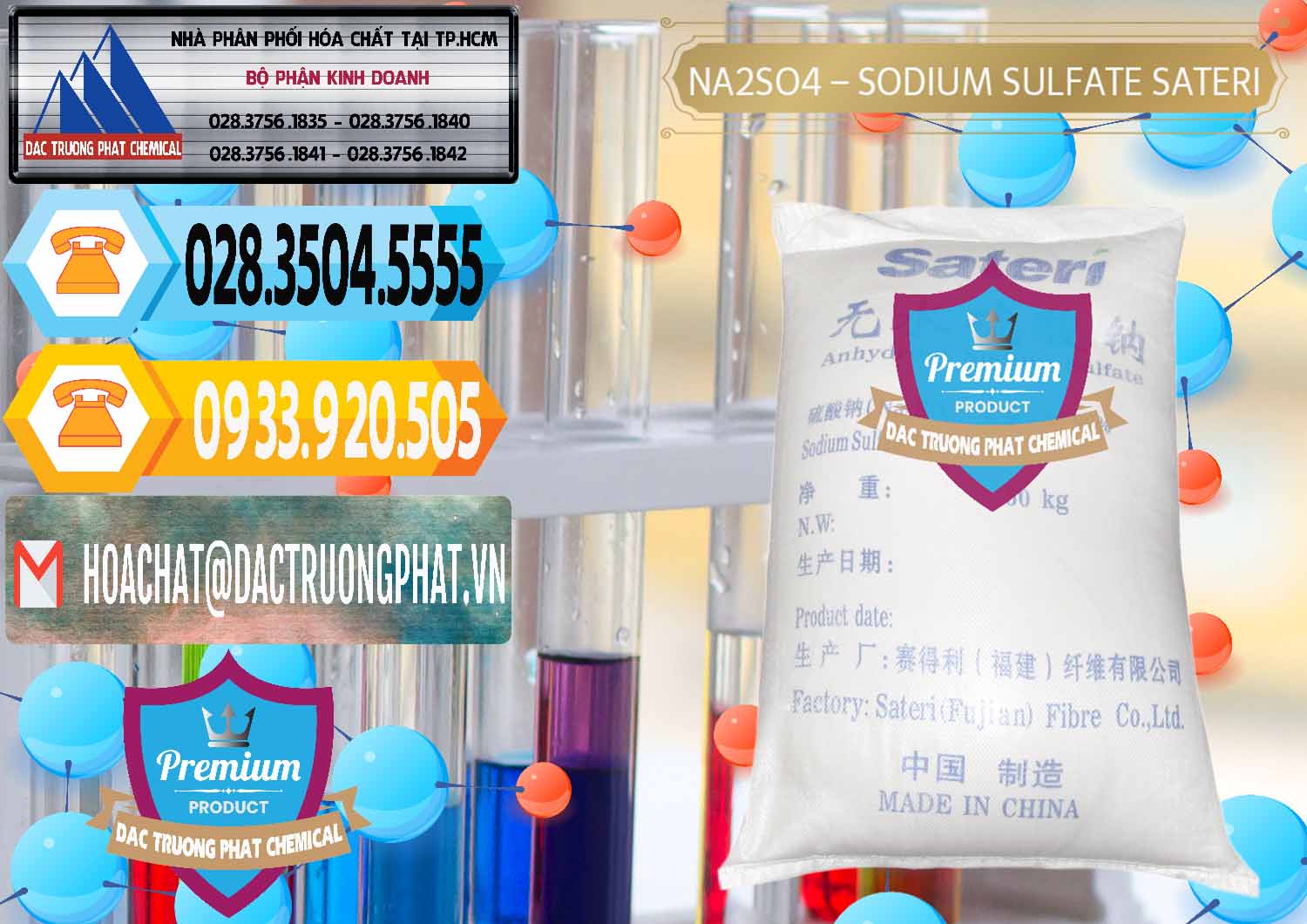 Công ty bán ( phân phối ) Sodium Sulphate - Muối Sunfat Na2SO4 Sateri Trung Quốc China - 0100 - Công ty chuyên phân phối - nhập khẩu hóa chất tại TP.HCM - hoachattayrua.net