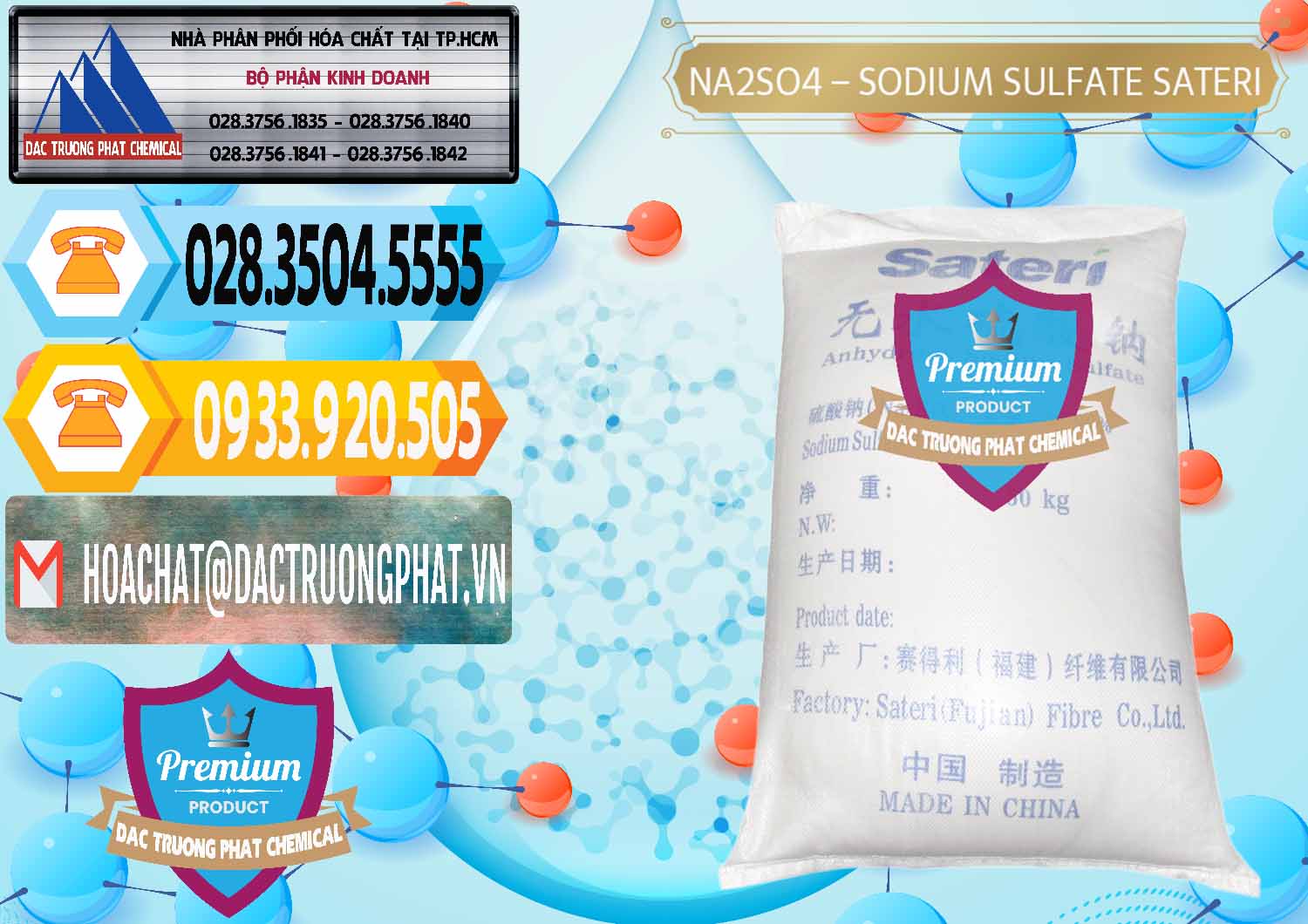 Công ty phân phối > bán hóa chất Sodium Sulfate — Sunfat Natri Sateri Trung Quốc China tại Trà Vinh Công ty phân phối và bán Sodium Sulphate - Muối Sunfat Na2SO4 Sateri Trung Quốc China - 0100 - Công ty phân phối và bán hóa chất tại TP.HCM - hoachattayrua.net